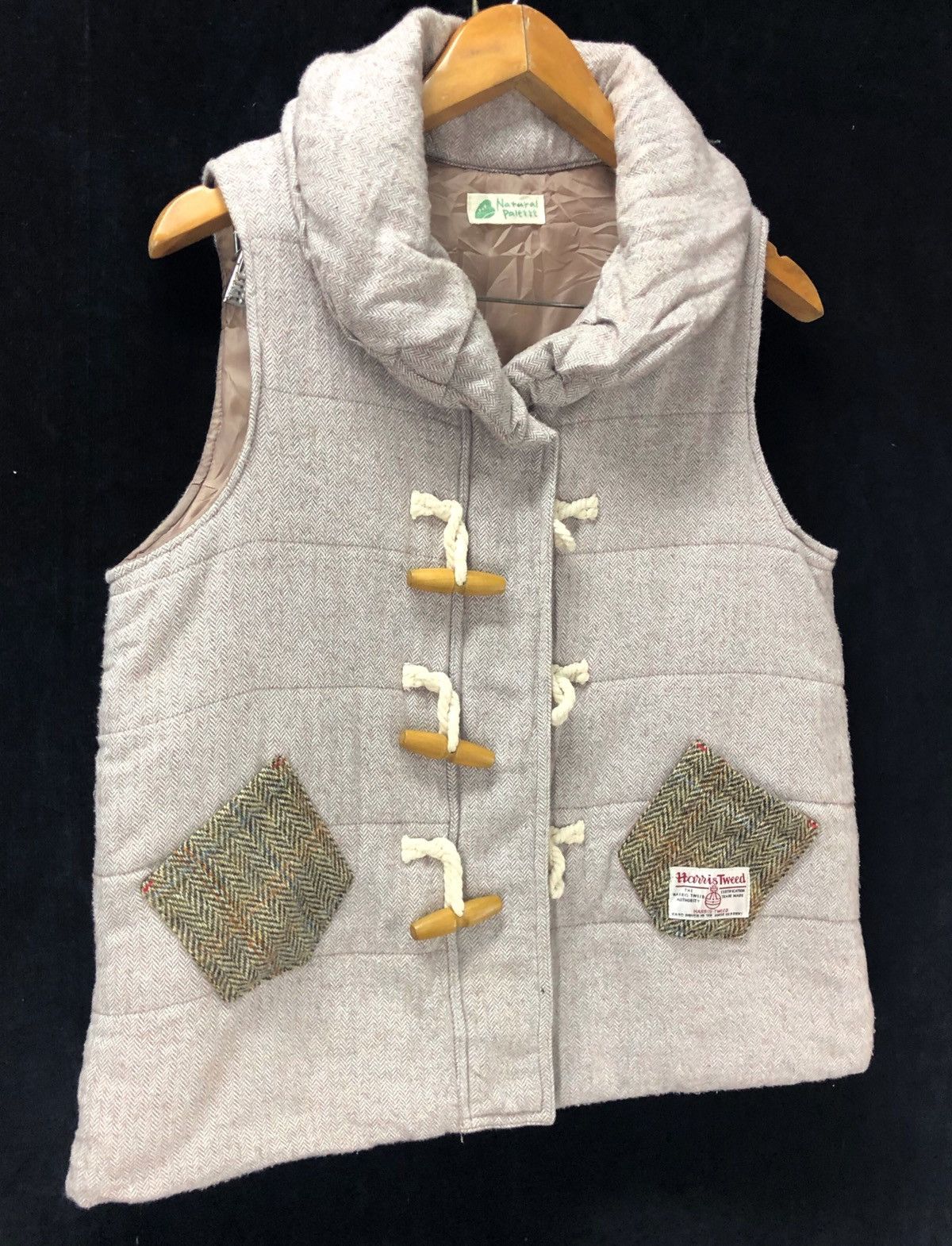 Harris Tweed Custom made Harris Tweed x Natural Palette Quilted Size US M / EU 48-50 / 2 - 2 Thumbnail