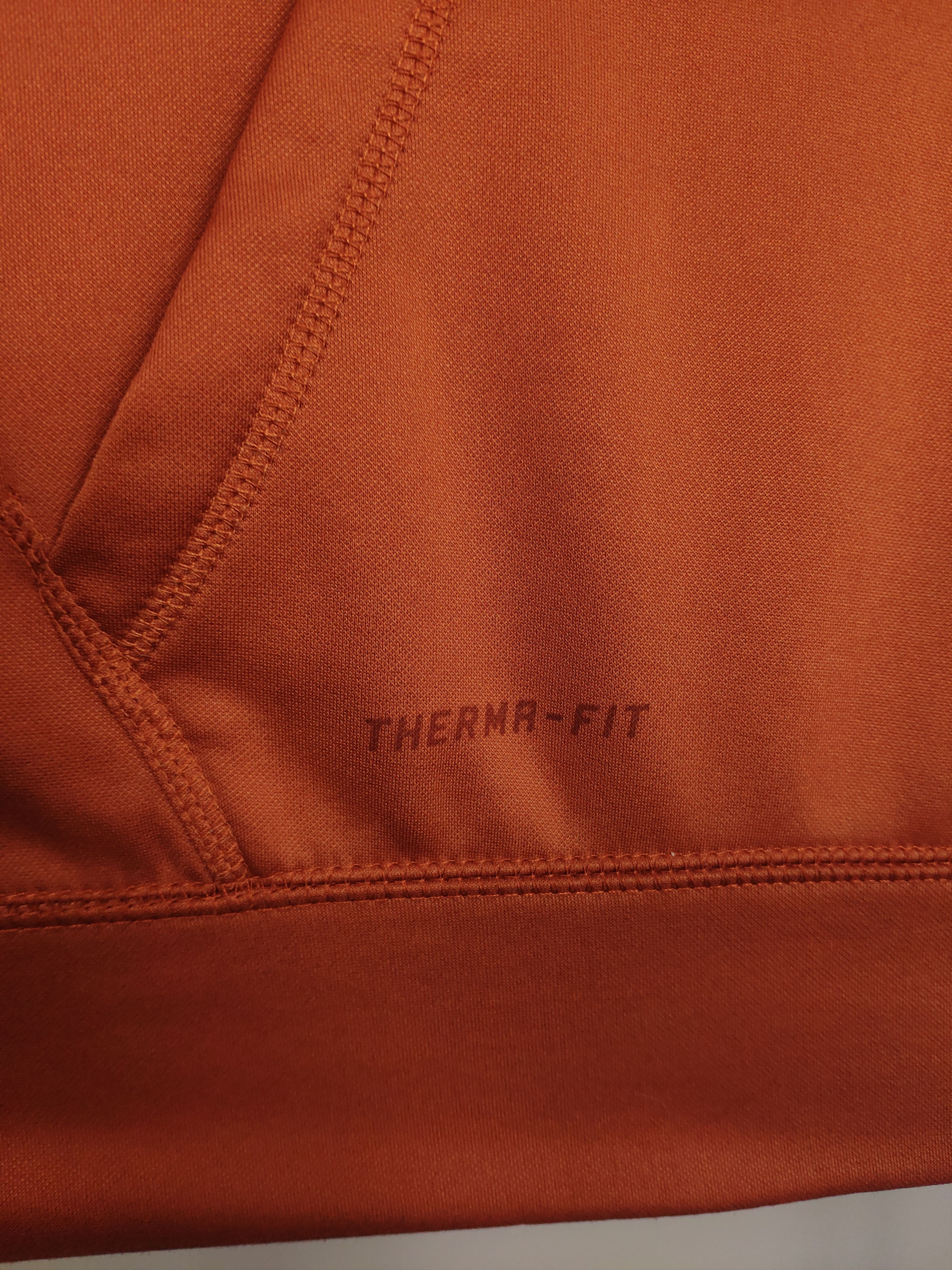 Nike × Vintage Nike center swoosh hoodie vintage looking sweatshirt orange Size US XS / EU 42 / 0 - 4 Thumbnail
