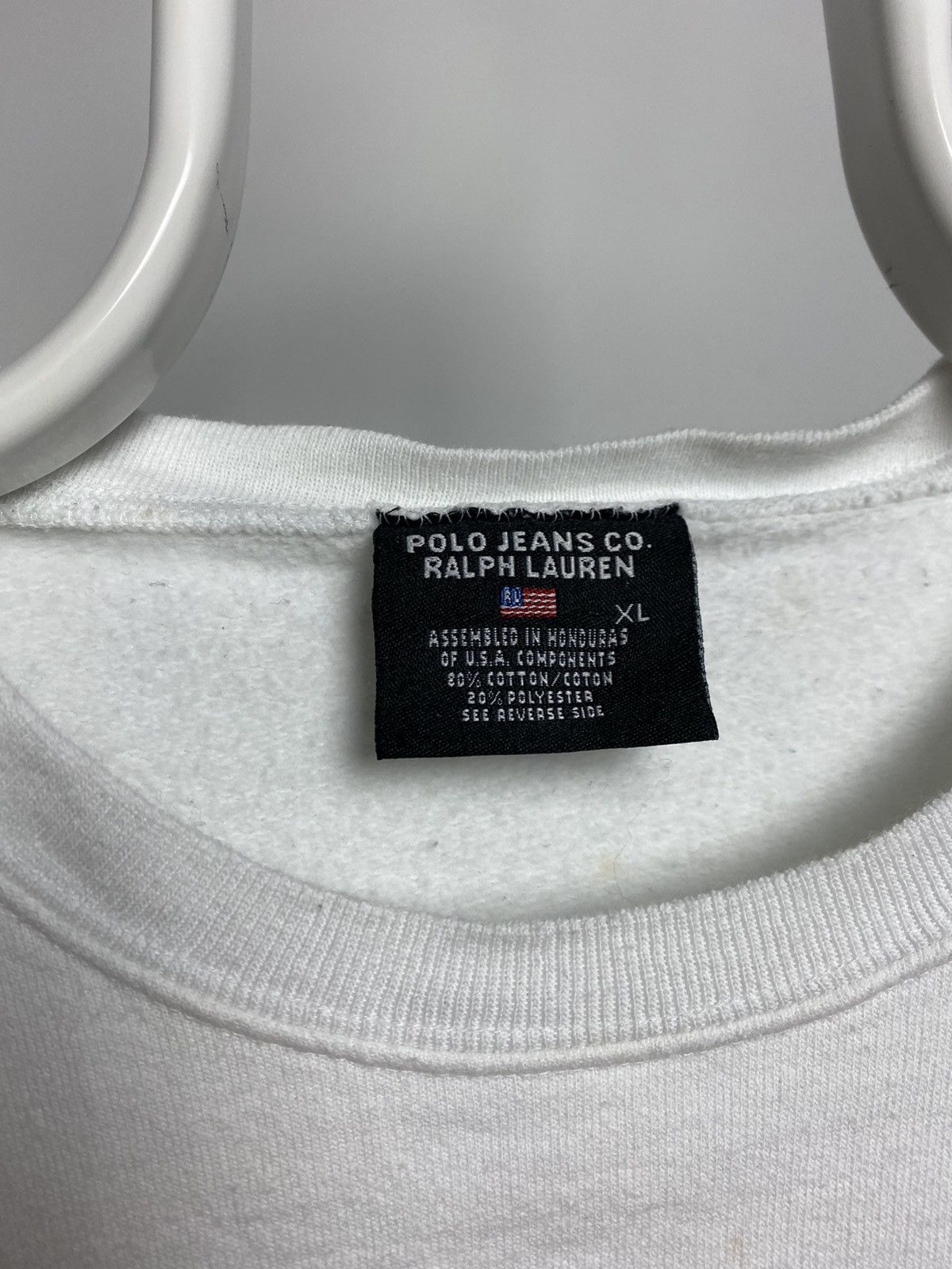 Polo Ralph Lauren × Vintage Polo Ralph Lauren Jeans big USA flag logo sweatshirt Size US XL / EU 56 / 4 - 3 Thumbnail