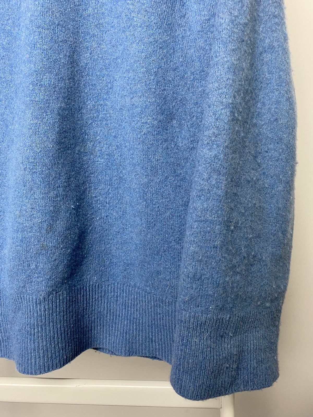 Polo Ralph Lauren × Vintage Polo Ralph Lauren vintage sweater blue vneck small pony Size US M / EU 48-50 / 2 - 6 Thumbnail