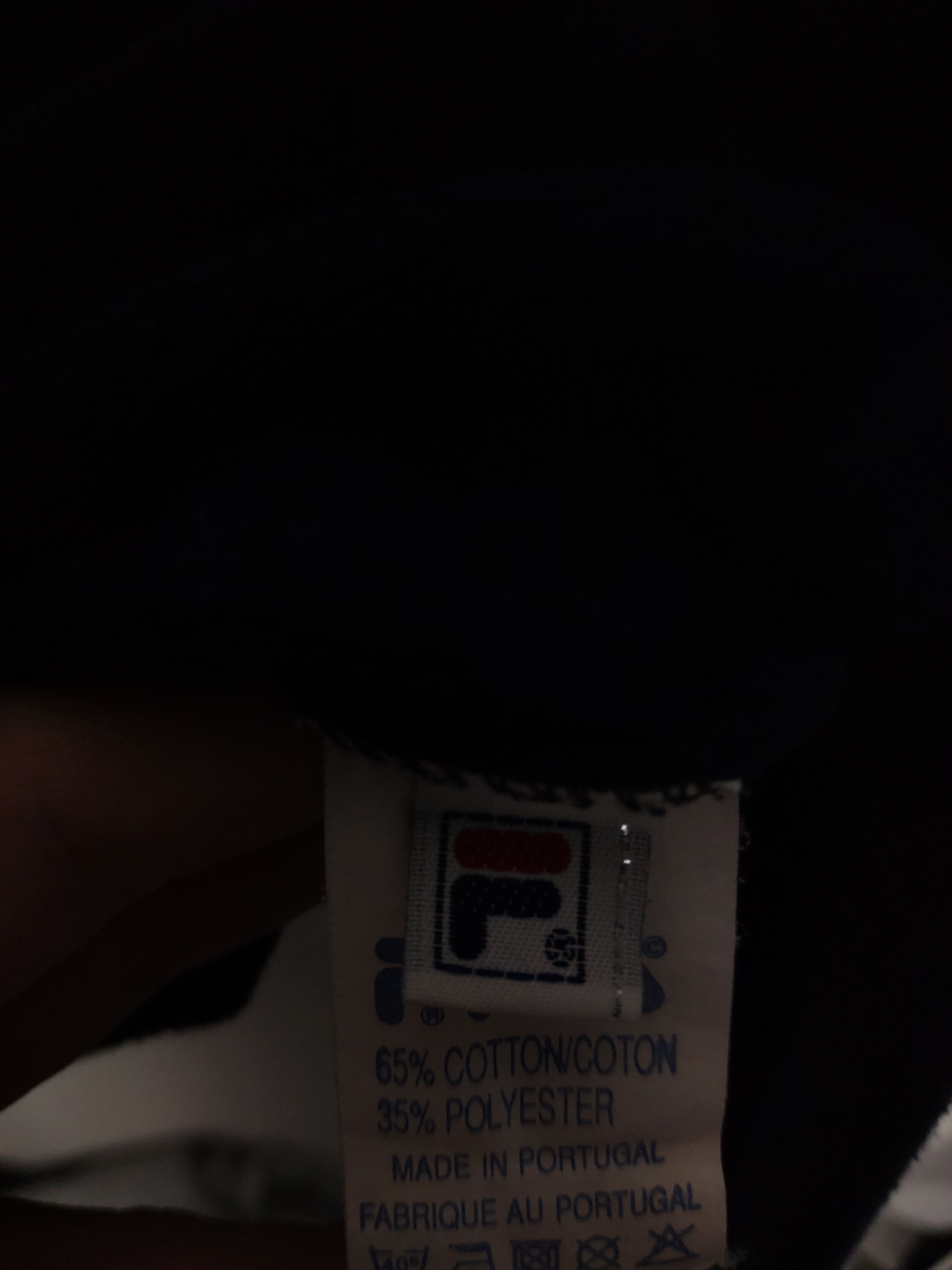 Fila × Vintage Fila vintage spell out sweatshirt navy red center logo Size US M / EU 48-50 / 2 - 6 Thumbnail