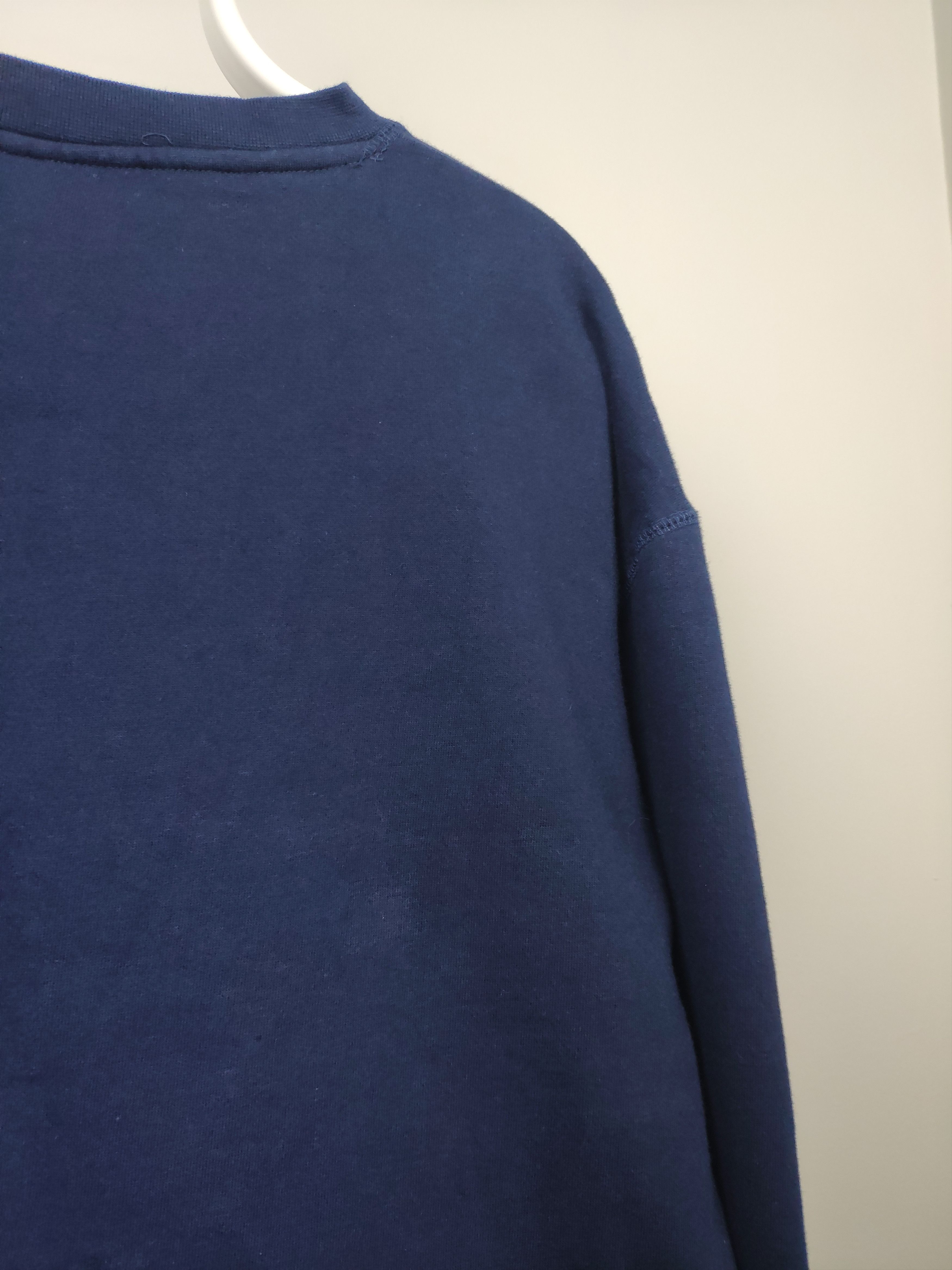 Fila × Vintage Fila Italy vintage spellout sweatshirt navy white big logo Size US L / EU 52-54 / 3 - 6 Thumbnail