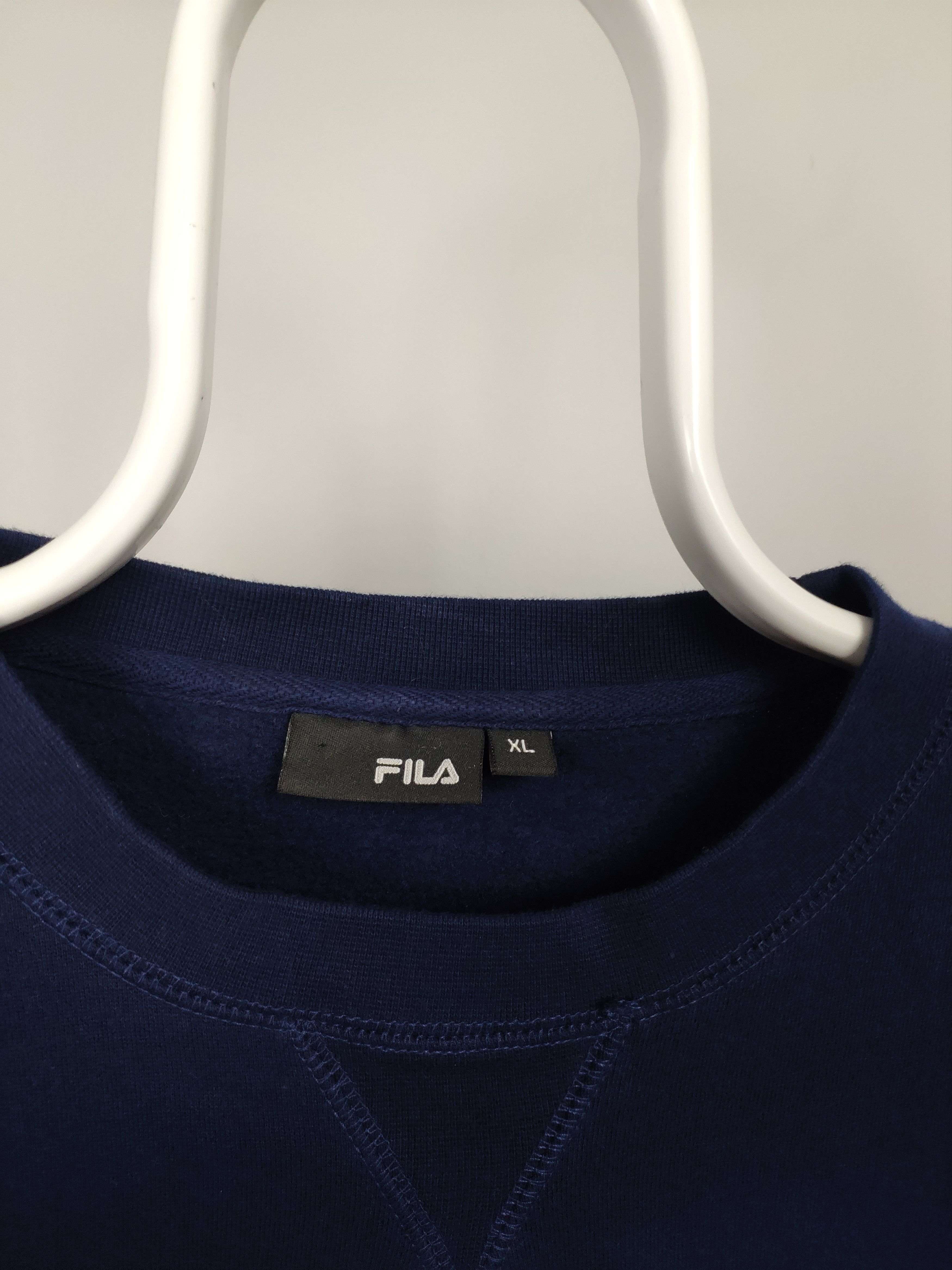 Fila × Vintage Fila Italy vintage spellout sweatshirt navy white big logo Size US L / EU 52-54 / 3 - 3 Thumbnail