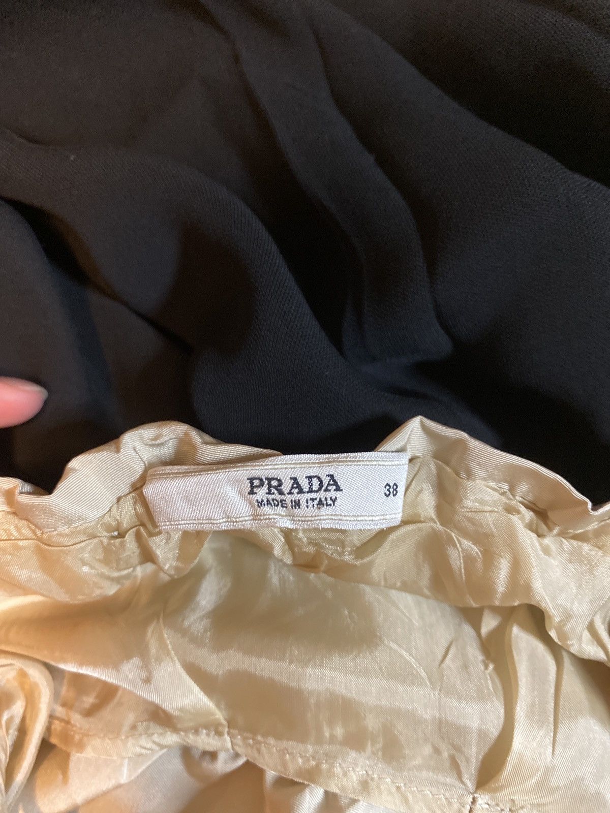 Prada Prada Early 2000s Beige Dress Size M / US 6-8 / IT 42-44 - 3 Thumbnail