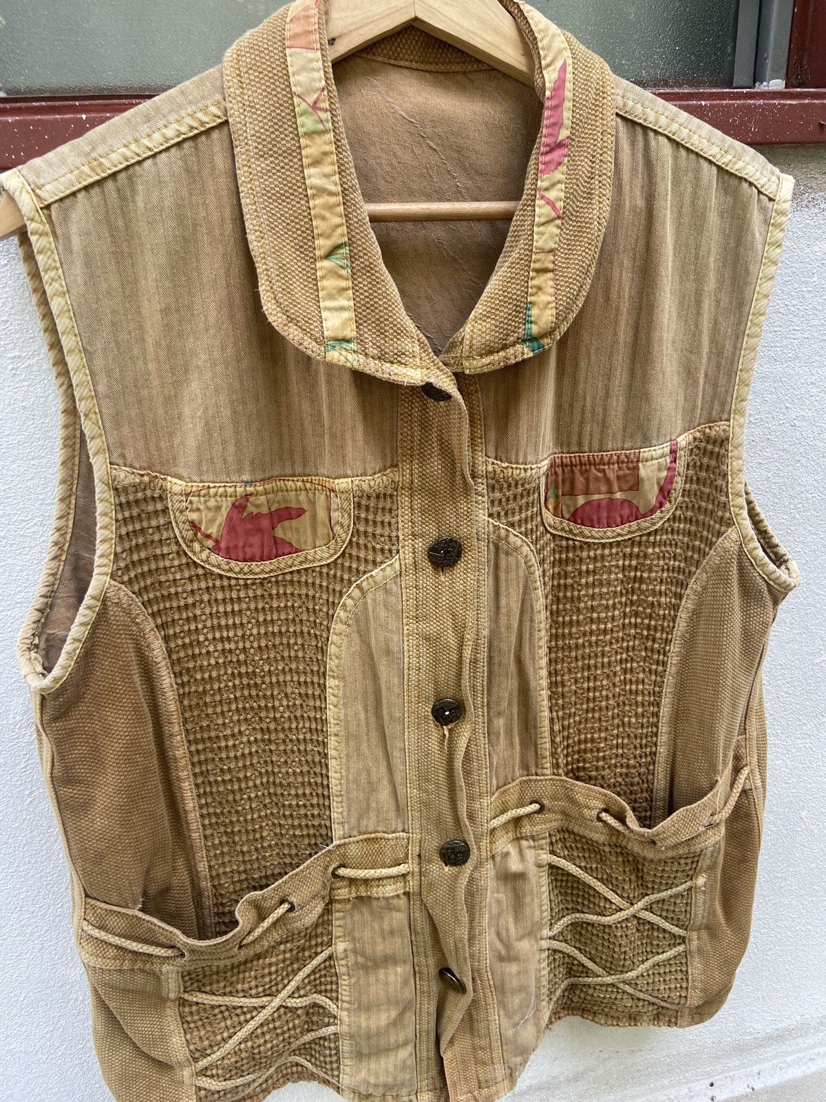 Japanese Brand Vintage Knocks Button Up Sleeveless Jacket Size US L / EU 52-54 / 3 - 3 Thumbnail