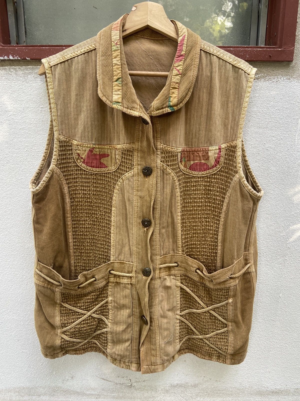 Japanese Brand Vintage Knocks Button Up Sleeveless Jacket Size US L / EU 52-54 / 3 - 1 Thumbnail
