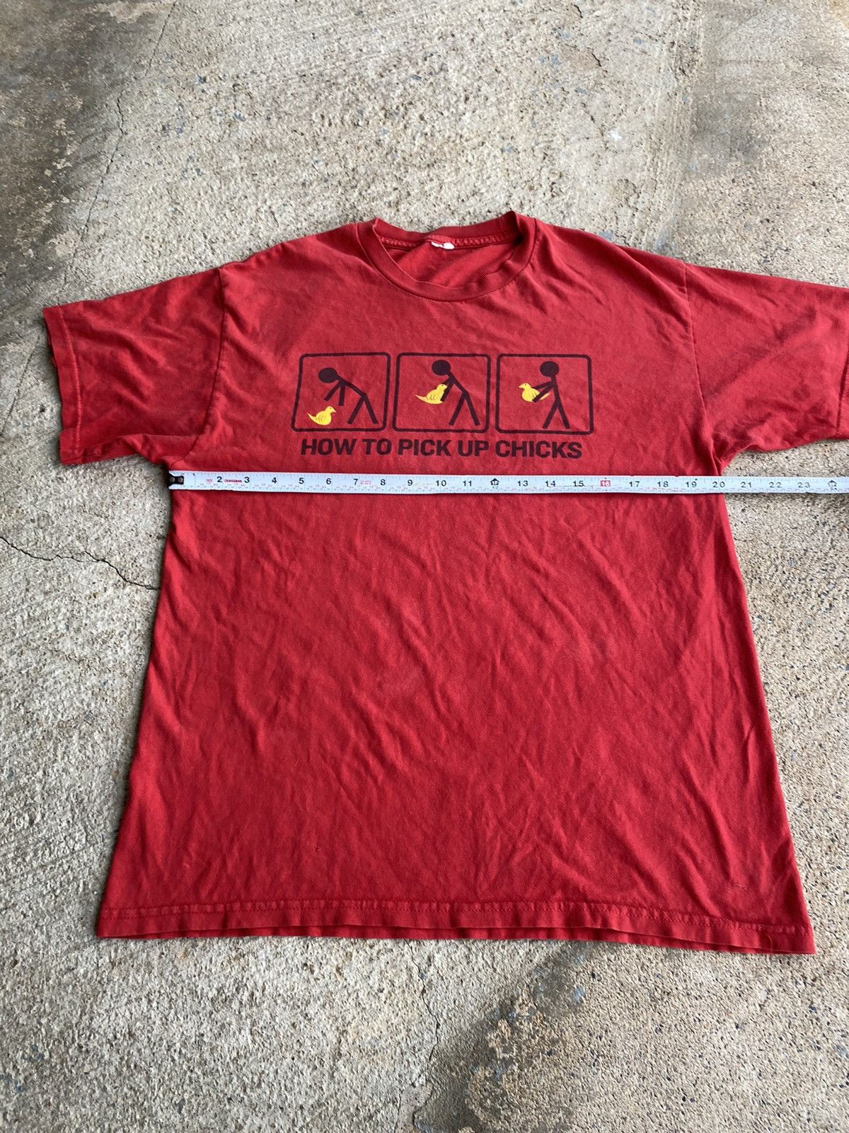 Japanese Brand × Vintage VINTAGE Y2K Funny HOW TO PICK UP CHICKS SHIRT Size US L / EU 52-54 / 3 - 9 Thumbnail