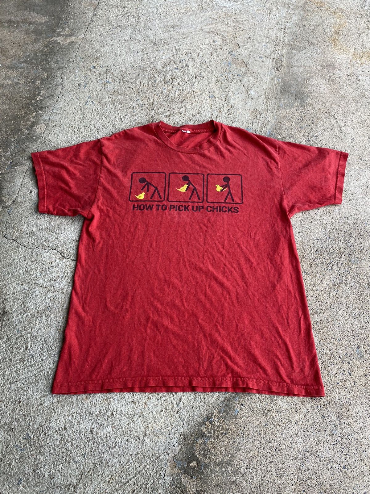 Japanese Brand × Vintage VINTAGE Y2K Funny HOW TO PICK UP CHICKS SHIRT Size US L / EU 52-54 / 3 - 1 Thumbnail