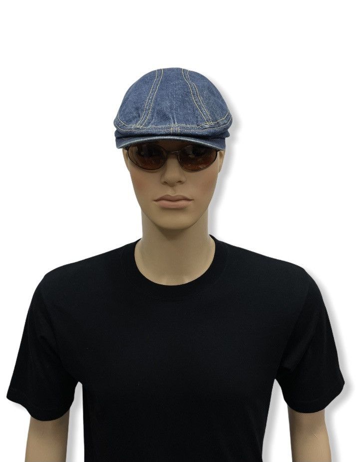 Evisu × Vintage VERY RARE! Vintage EVISU Japan Selvedge Denim Flat Cap Size ONE SIZE - 3 Thumbnail