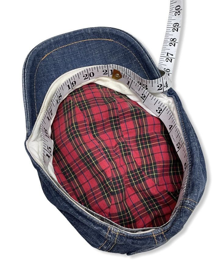 Evisu × Vintage VERY RARE! Vintage EVISU Japan Selvedge Denim Flat Cap Size ONE SIZE - 12 Thumbnail