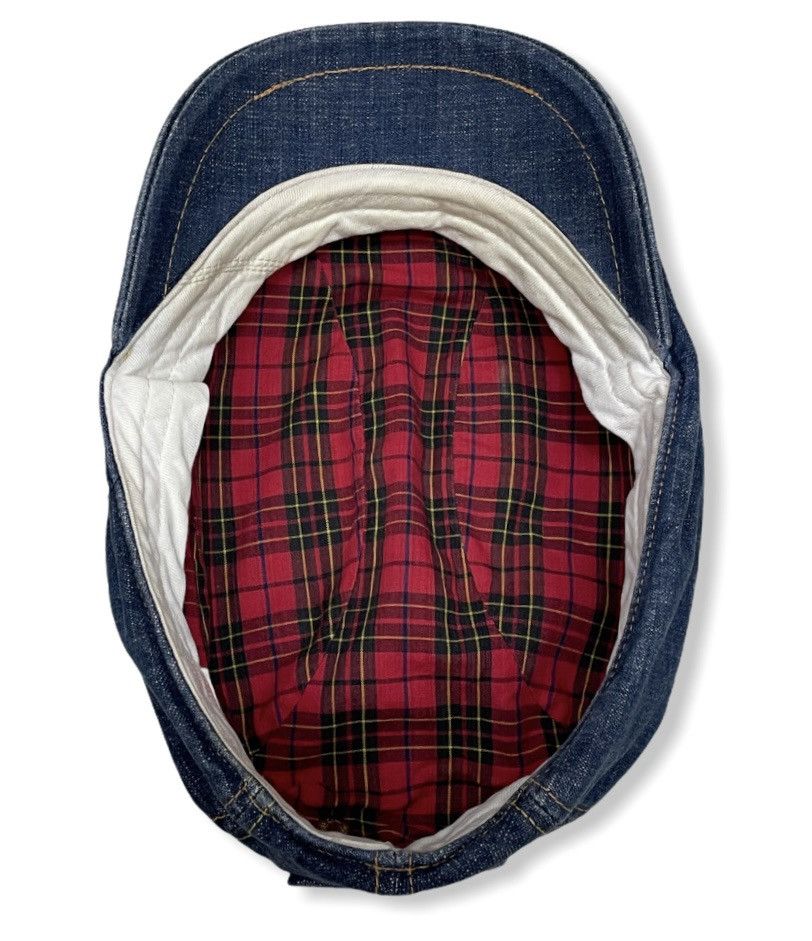 Evisu × Vintage VERY RARE! Vintage EVISU Japan Selvedge Denim Flat Cap Size ONE SIZE - 8 Thumbnail