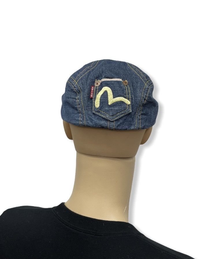 Evisu × Vintage VERY RARE! Vintage EVISU Japan Selvedge Denim Flat Cap Size ONE SIZE - 6 Thumbnail