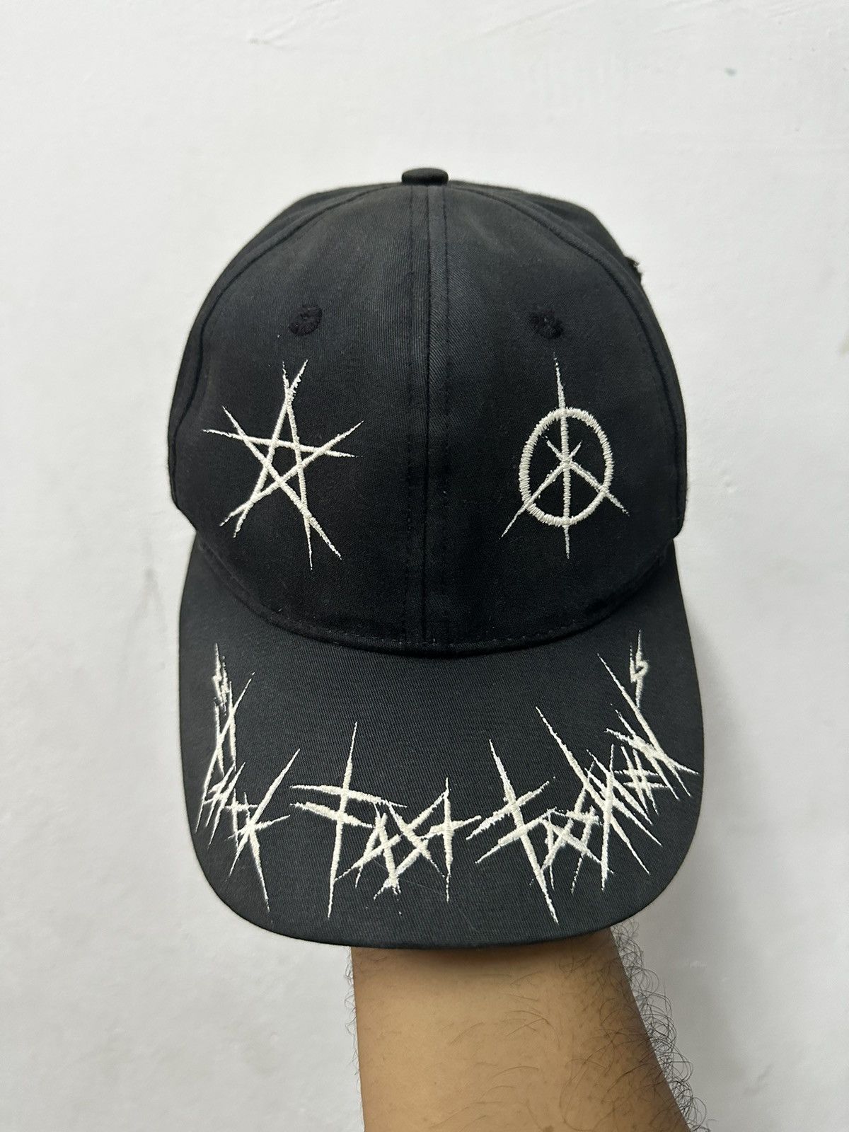 Japanese Brand Distress PUNK SMFK Hajaruku Hat Size ONE SIZE - 2 Thumbnail