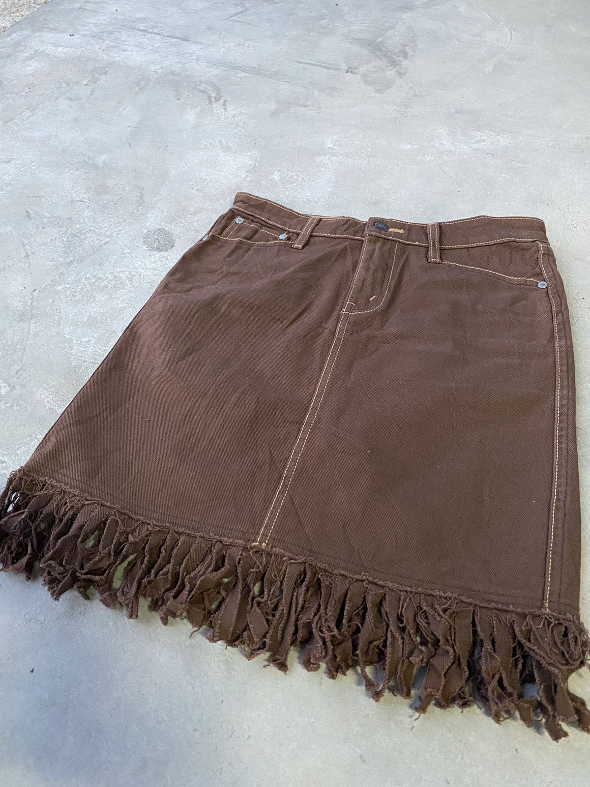 Comme des Garcons × Junya Watanabe × Levi's JUNYA WATANABE COMME DES GARCONS X LEVI’S DENIM SEXY SKIRT Size 30" / US 8 / IT 44 - 2 Thumbnail