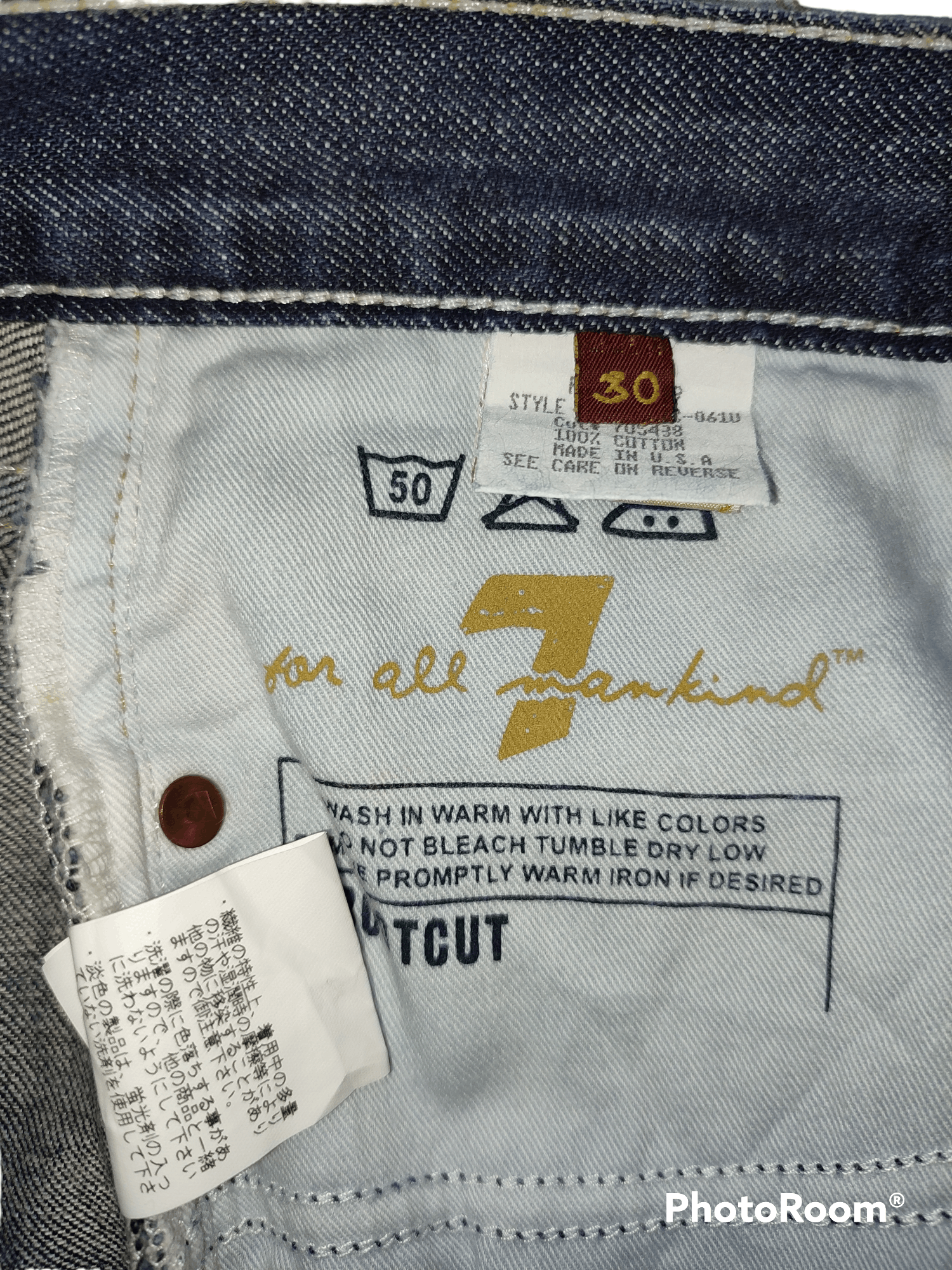 7 For All Mankind 🔥FYE🔥 Made In USA Bootcut Jeans Size US 30 / EU 46 - 6 Thumbnail