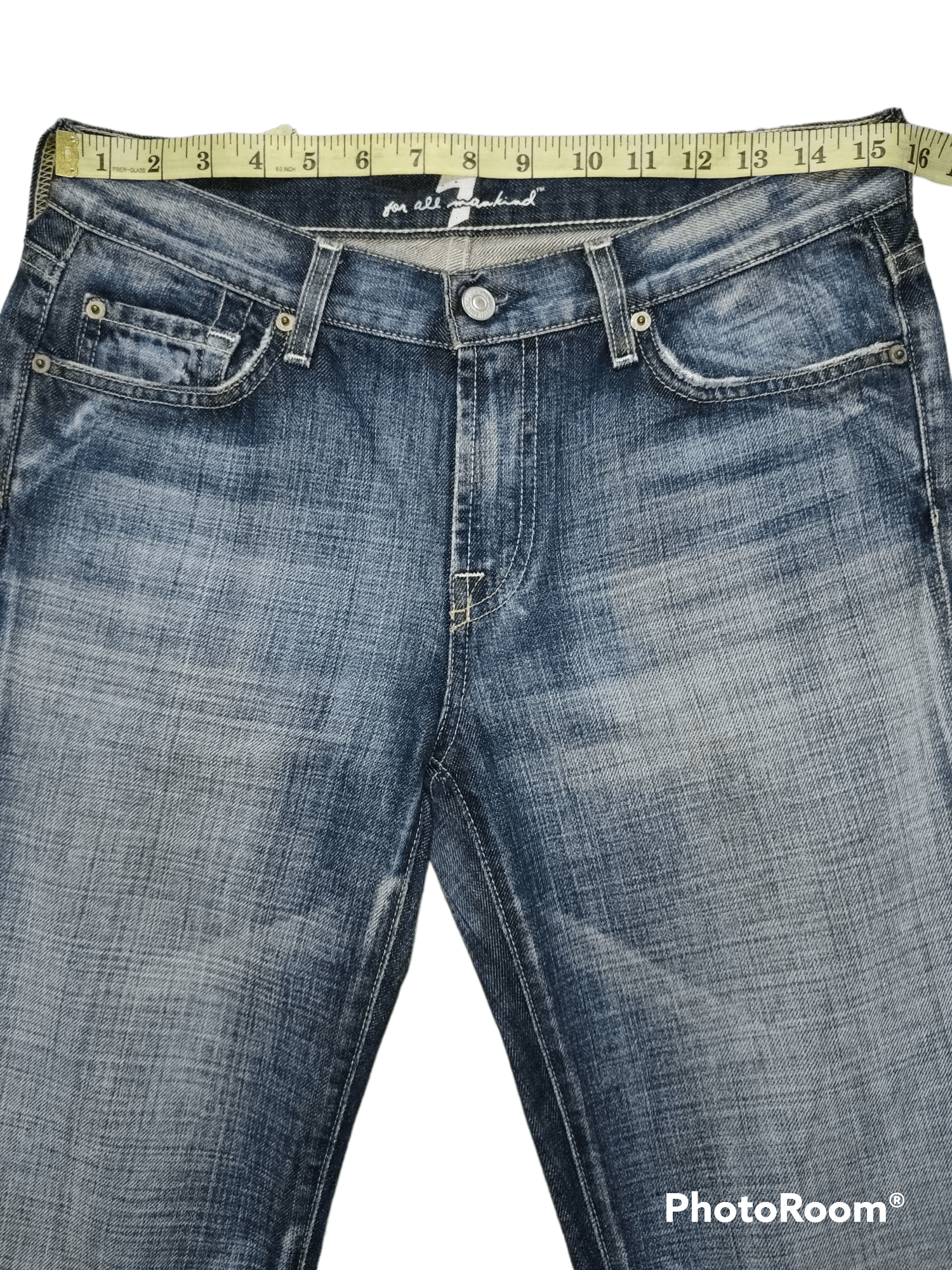 7 For All Mankind 🔥FYE🔥 Made In USA Bootcut Jeans Size US 30 / EU 46 - 3 Thumbnail