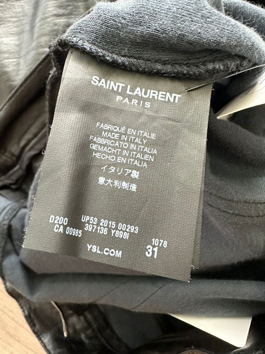 Saint Laurent Paris Saint Laurent Paris Hedi Slimane Faux Leather Pants ...