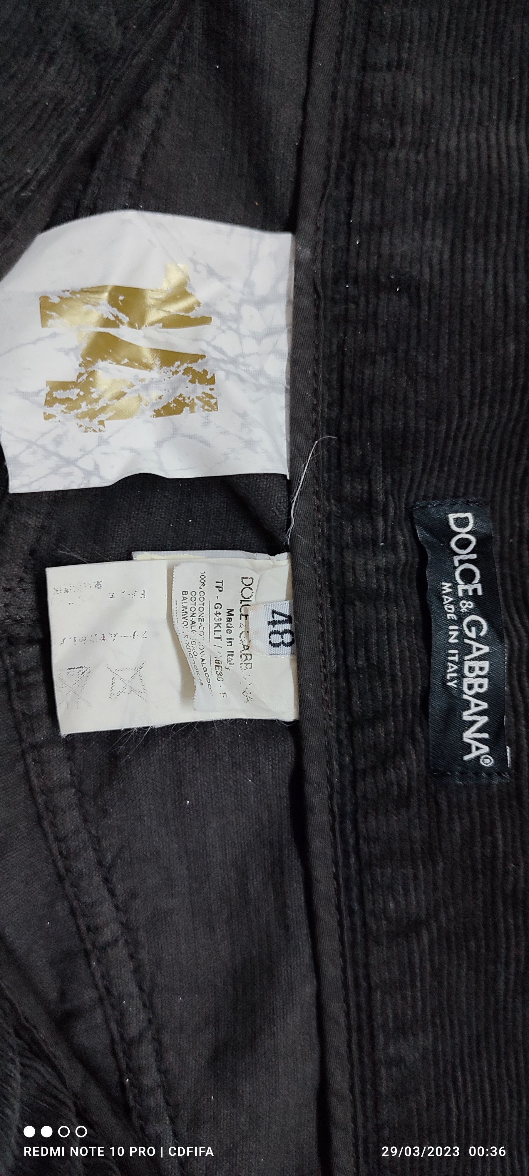 Dolce & Gabbana Hot🔥🔥Dolce & Gabbana Corduroy Streetwear Size US 32 / EU 48 - 6 Thumbnail