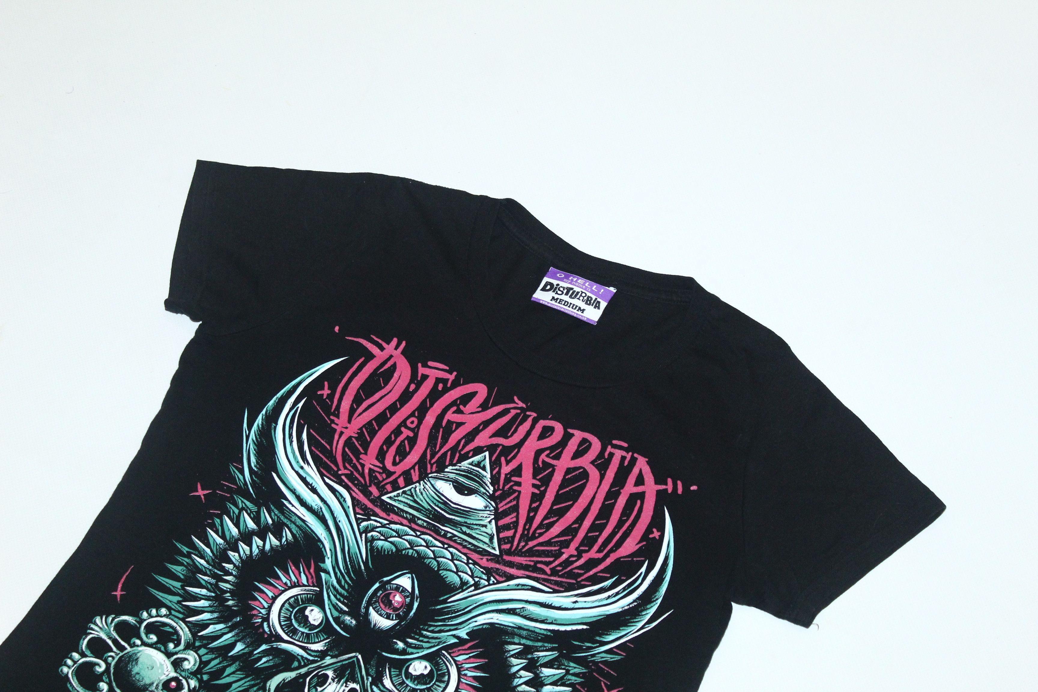Disturbia Y2K Disturbia graphic t-shirt. Bring Me The Horizon style. Size S / US 4 / IT 40 - 3 Thumbnail