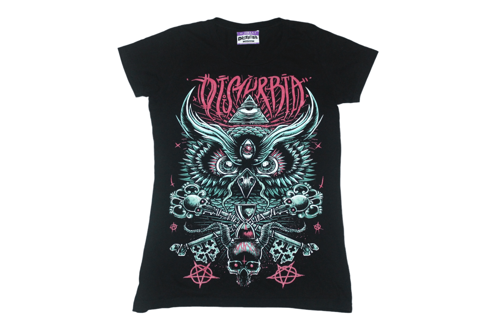 Disturbia Y2K Disturbia graphic t-shirt. Bring Me The Horizon style. Size S / US 4 / IT 40 - 1 Thumbnail
