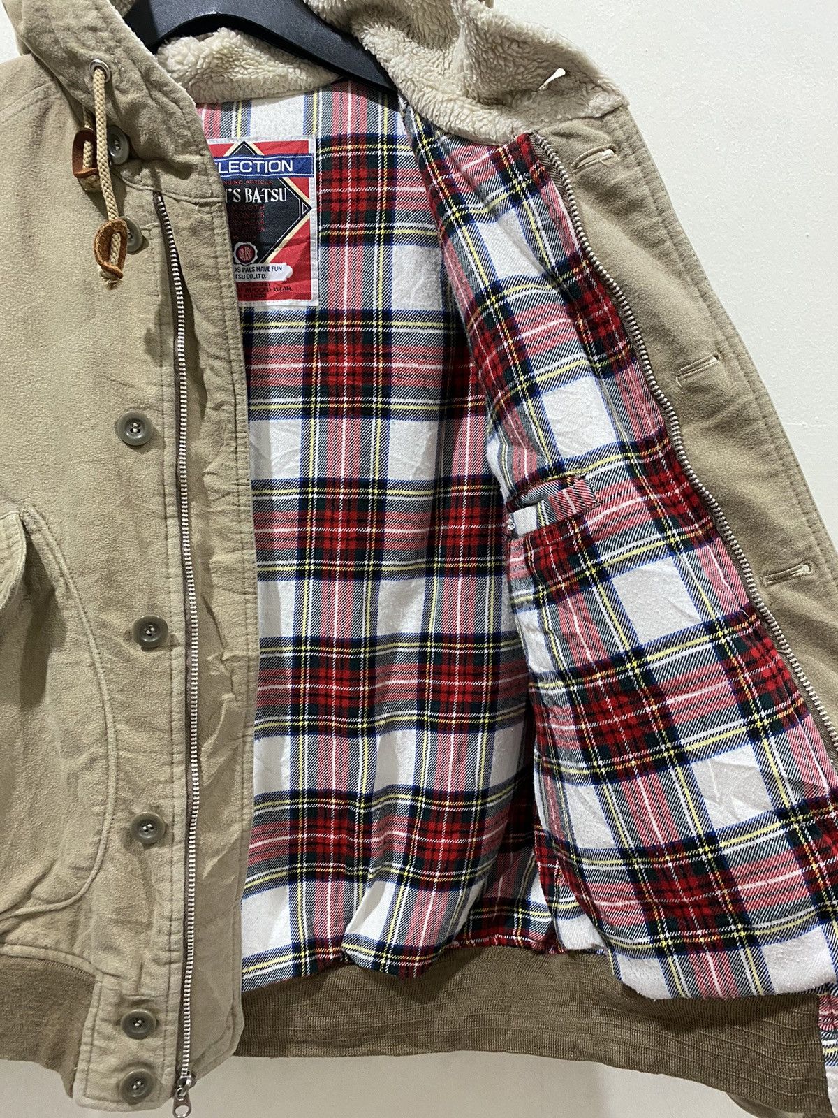 Japanese Brand 🔥Vintage🔥 BA-TSU STUDIO Bomber Hoodie Size US L / EU 52-54 / 3 - 12 Thumbnail