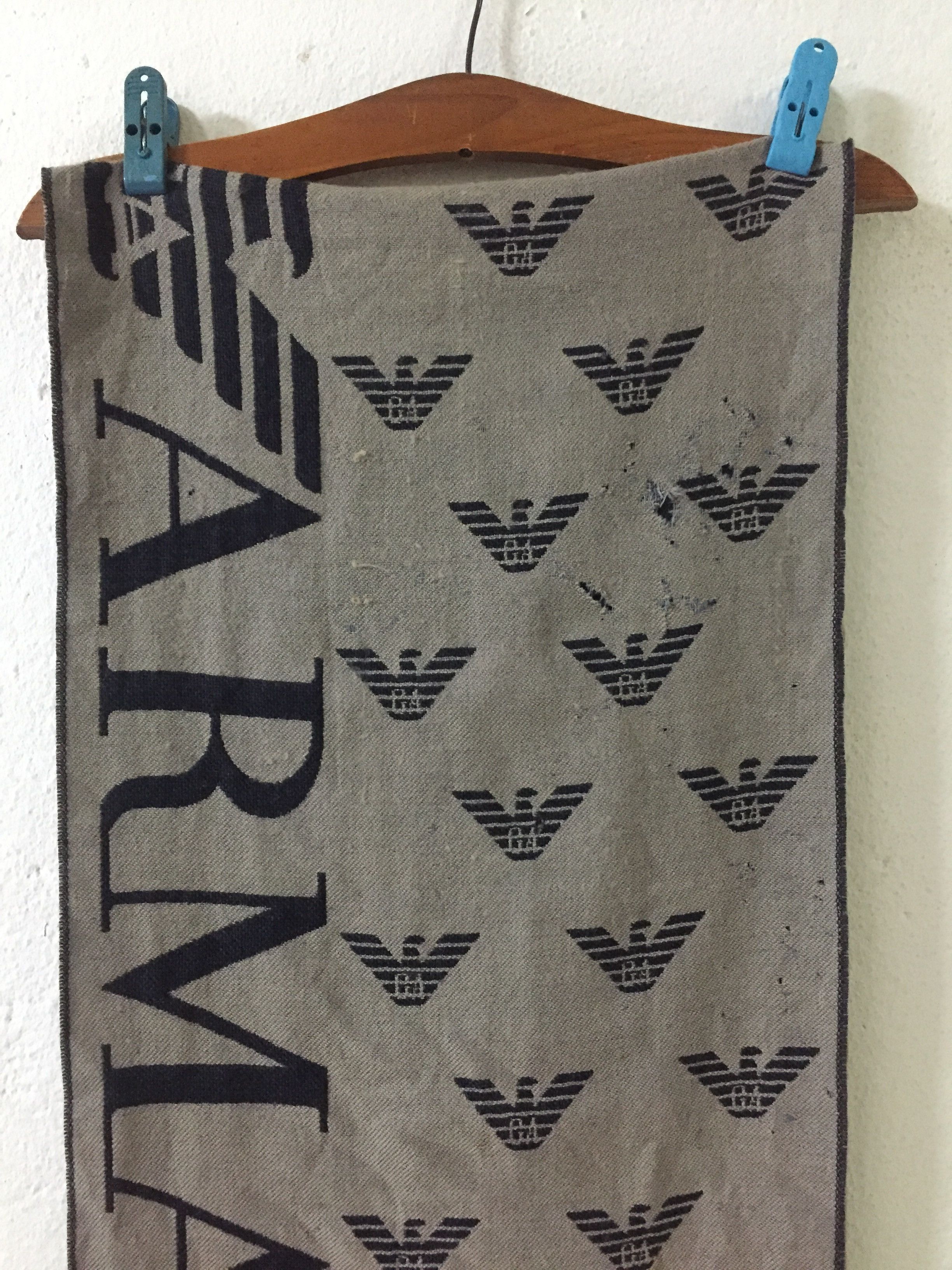 Emporio Armani Emporio Armani Scarf Muffler Wool Made In Italy Size ONE SIZE - 15 Thumbnail