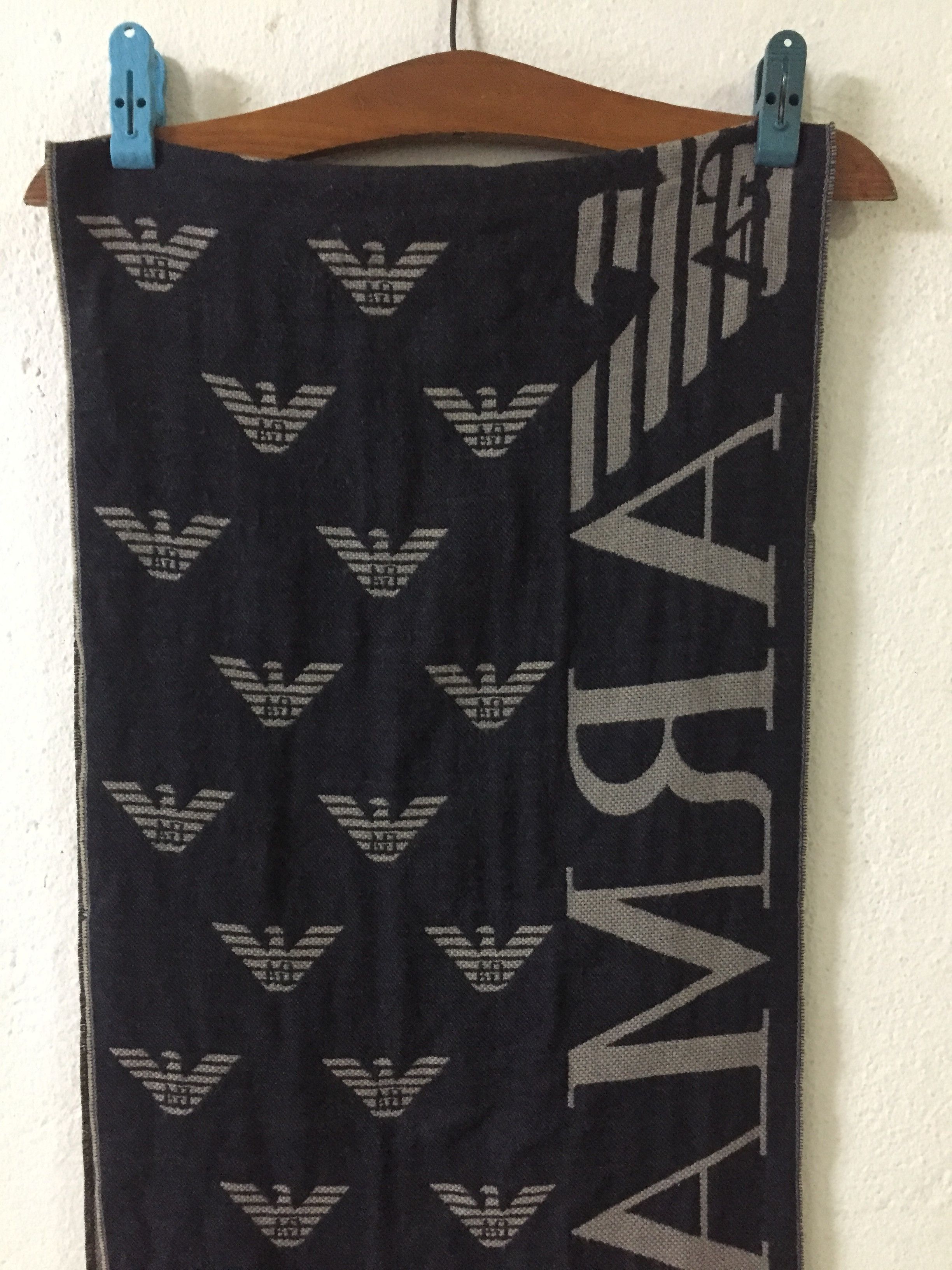 Emporio Armani Emporio Armani Scarf Muffler Wool Made In Italy Size ONE SIZE - 5 Thumbnail