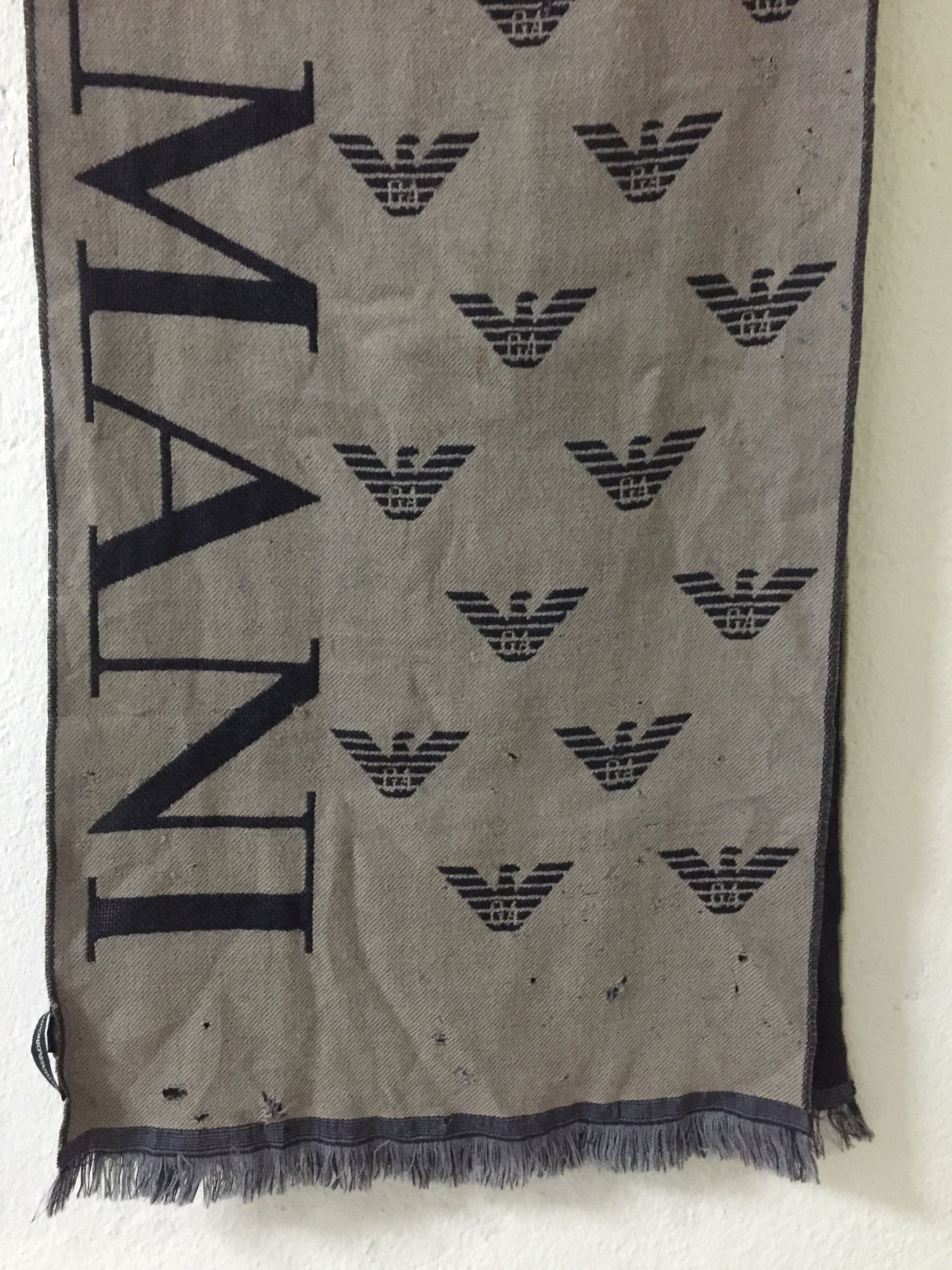 Emporio Armani Emporio Armani Scarf Muffler Wool Made In Italy Size ONE SIZE - 14 Thumbnail