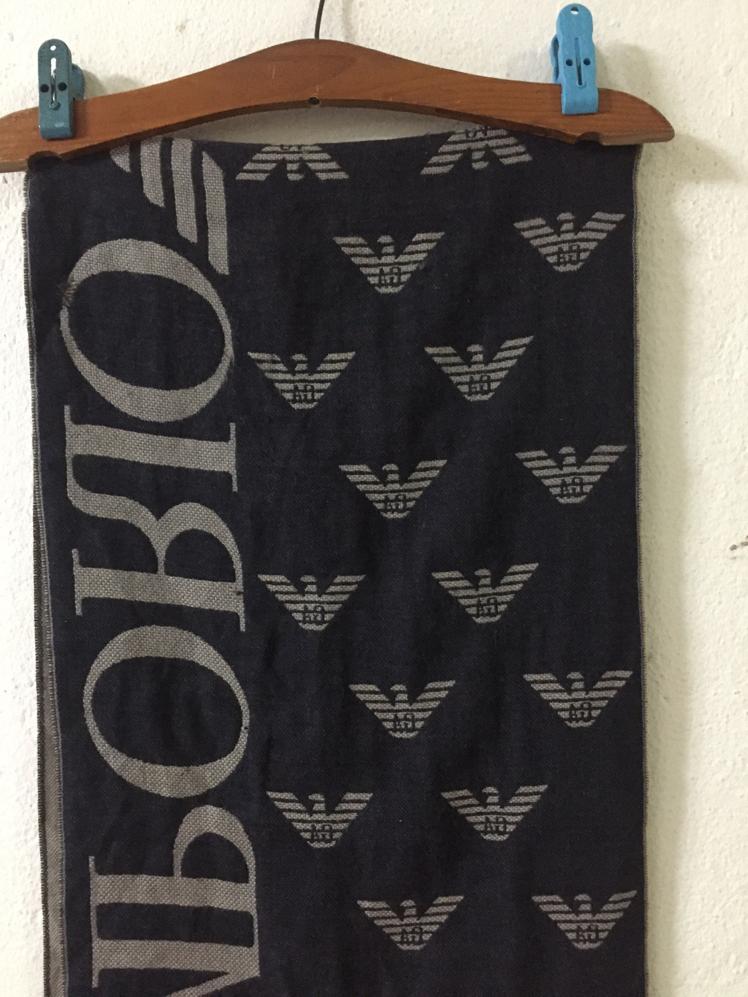 Emporio Armani Emporio Armani Scarf Muffler Wool Made In Italy Size ONE SIZE - 10 Thumbnail
