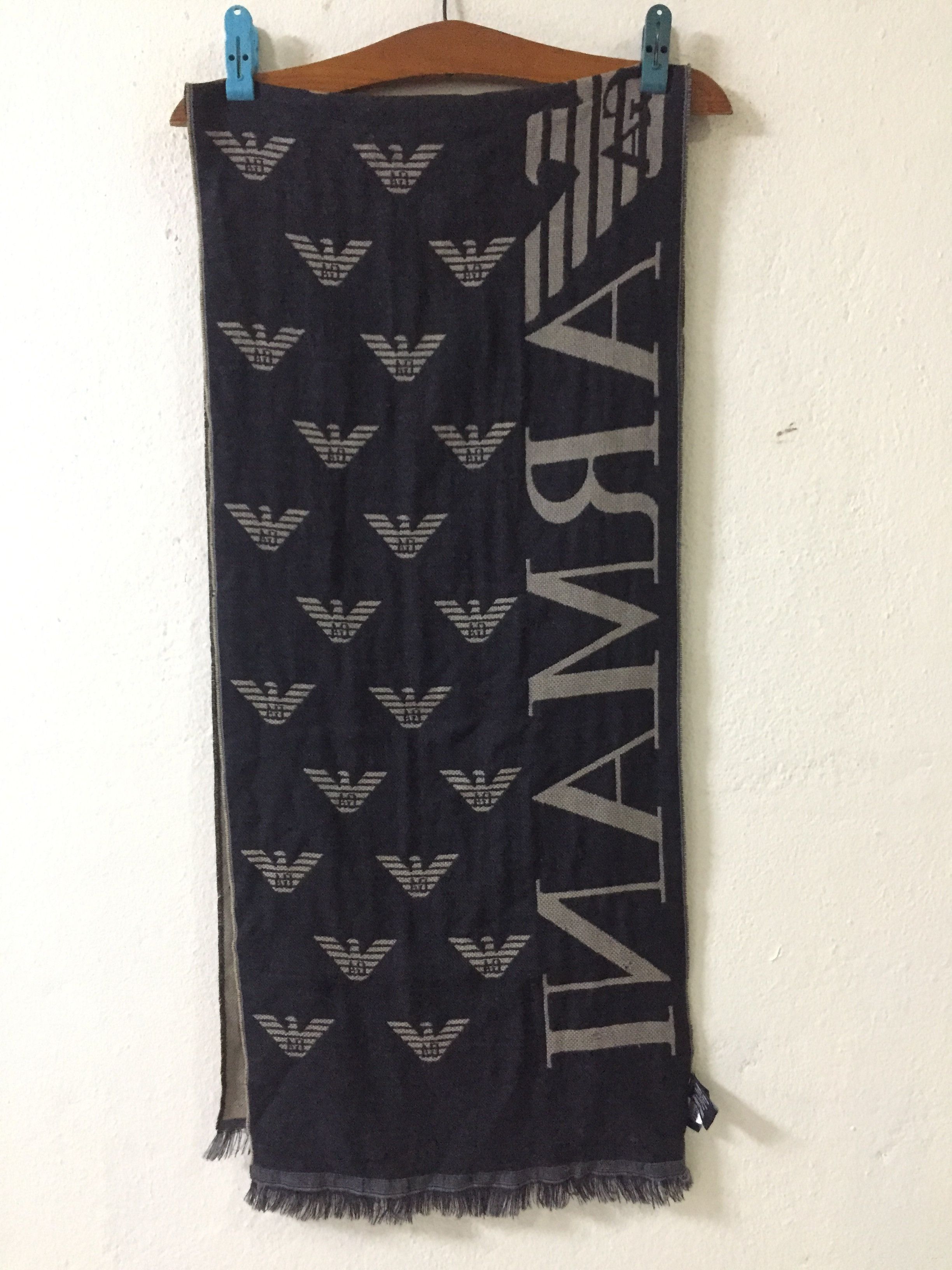 Emporio Armani Emporio Armani Scarf Muffler Wool Made In Italy Size ONE SIZE - 3 Thumbnail