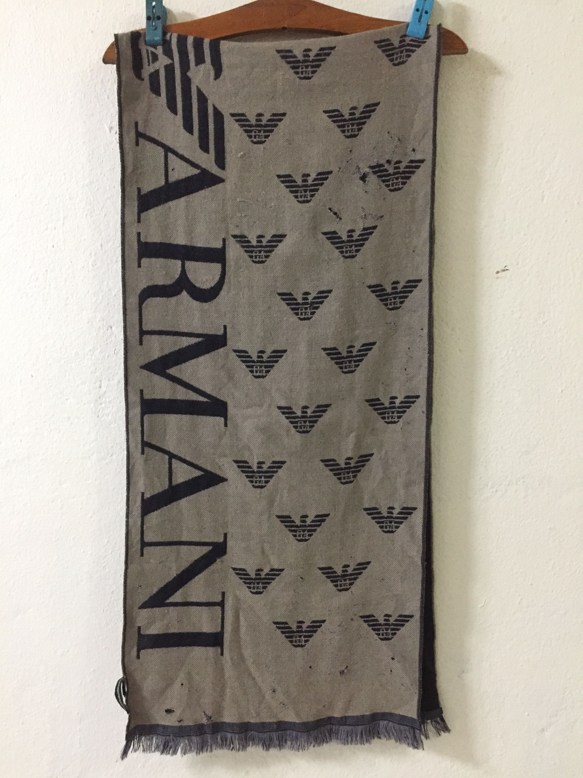 Emporio Armani Emporio Armani Scarf Muffler Wool Made In Italy Size ONE SIZE - 13 Thumbnail