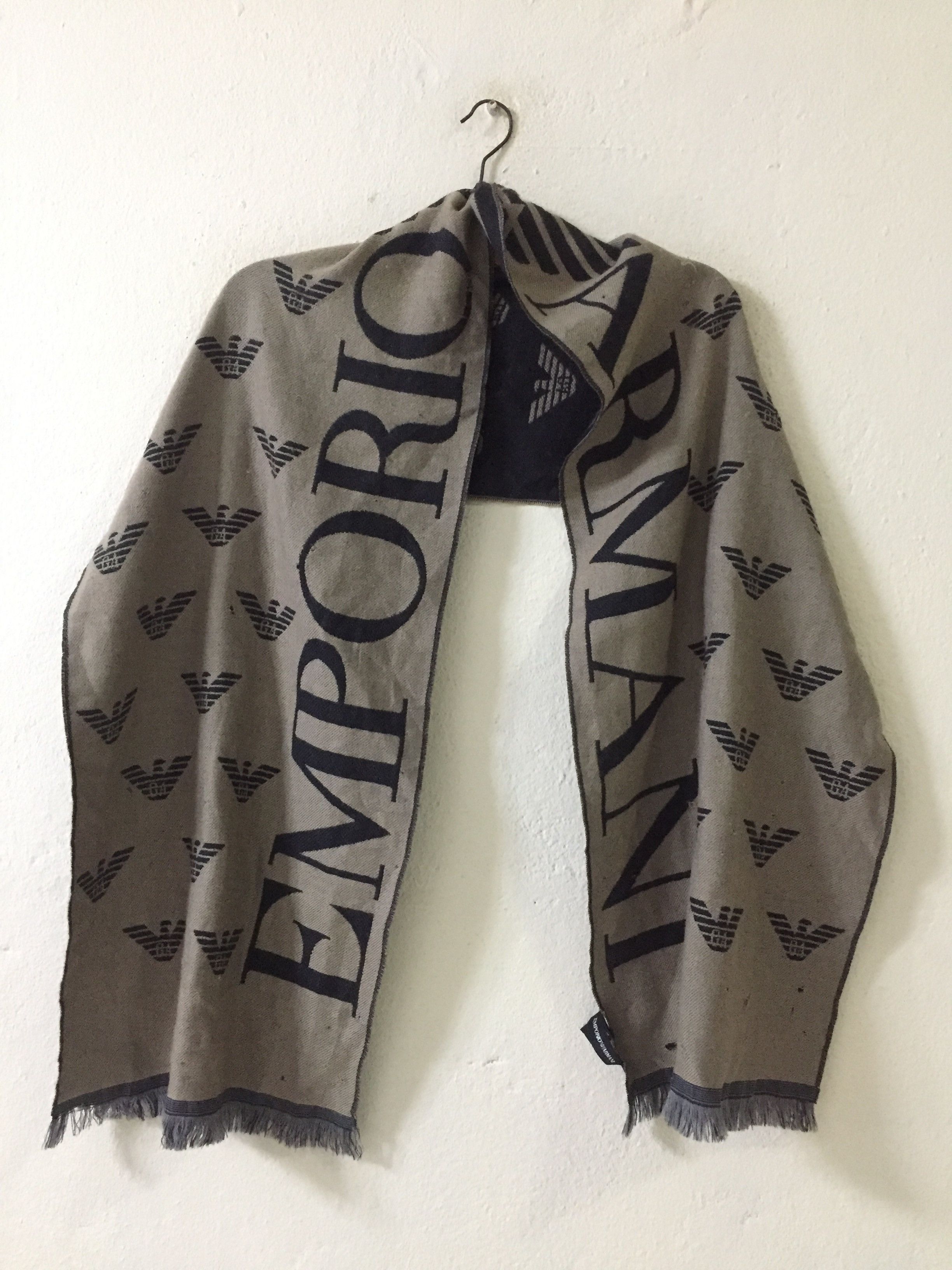 Emporio Armani Emporio Armani Scarf Muffler Wool Made In Italy Size ONE SIZE - 2 Thumbnail