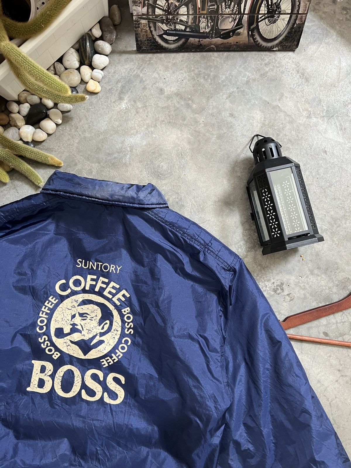 Japanese Brand × Vintage Vintage 🏴‍☠️ Suntory Boss Coffe Bomber Style Jacket Size US XL / EU 56 / 4 - 17 Thumbnail
