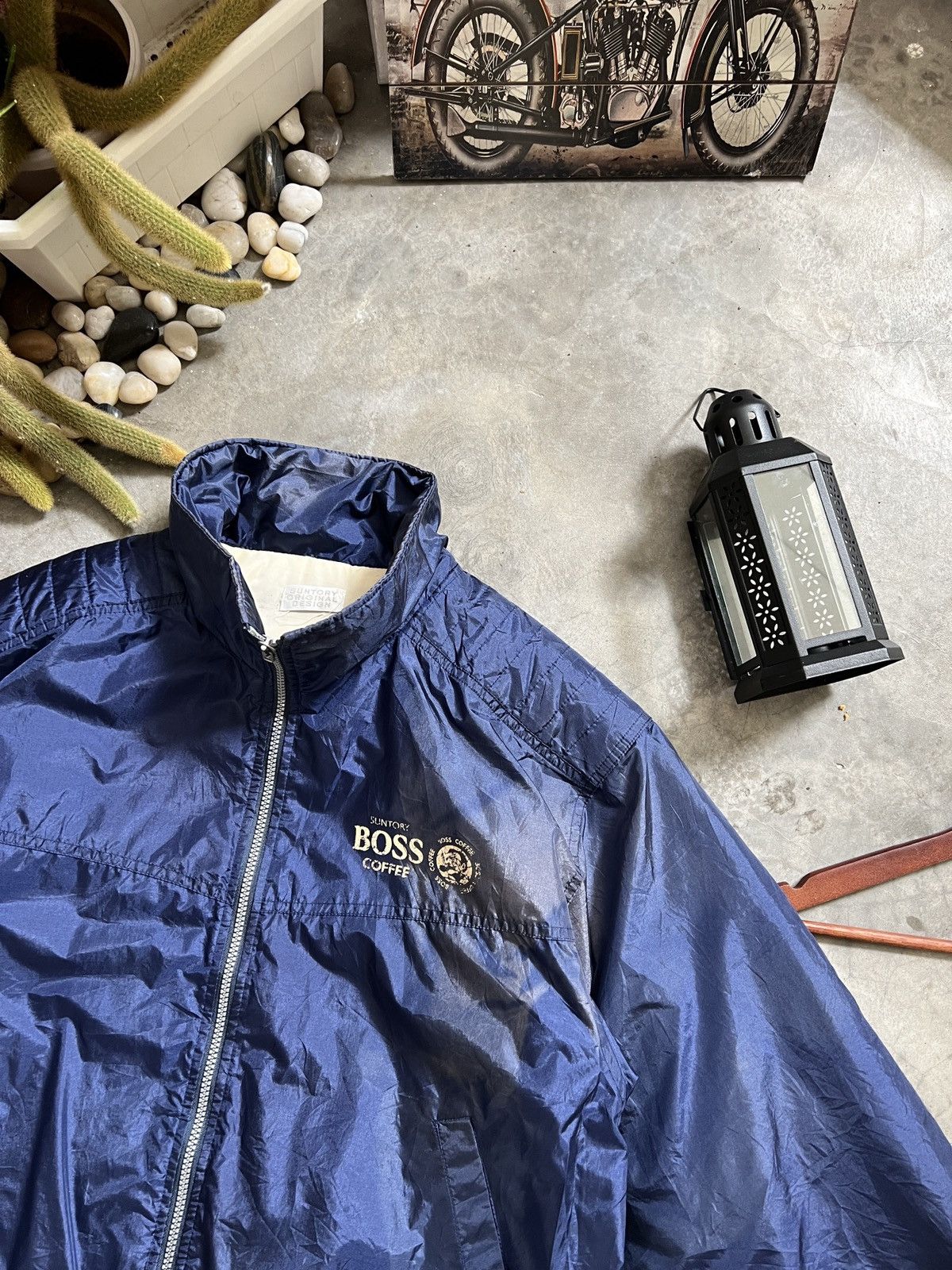 Japanese Brand × Vintage Vintage 🏴‍☠️ Suntory Boss Coffe Bomber Style Jacket Size US XL / EU 56 / 4 - 16 Thumbnail