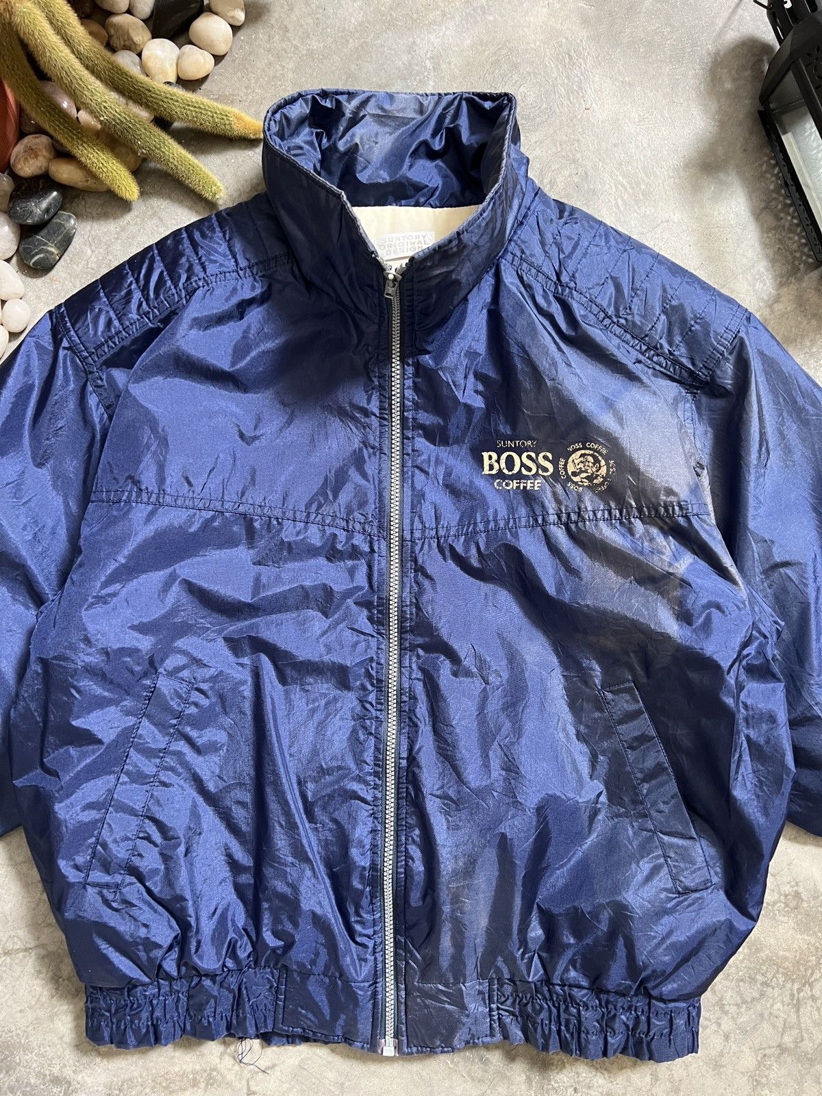 Japanese Brand × Vintage Vintage 🏴‍☠️ Suntory Boss Coffe Bomber Style Jacket Size US XL / EU 56 / 4 - 6 Thumbnail