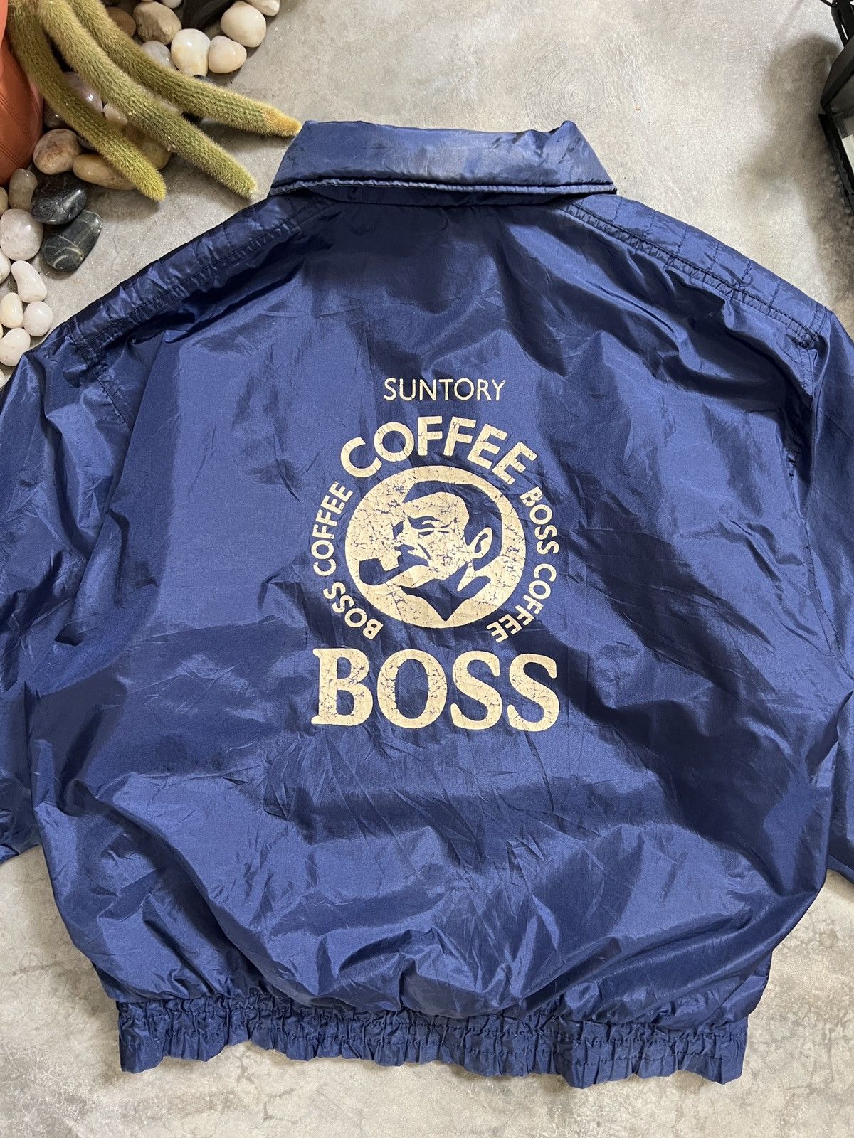 Japanese Brand × Vintage Vintage 🏴‍☠️ Suntory Boss Coffe Bomber Style Jacket Size US XL / EU 56 / 4 - 3 Thumbnail