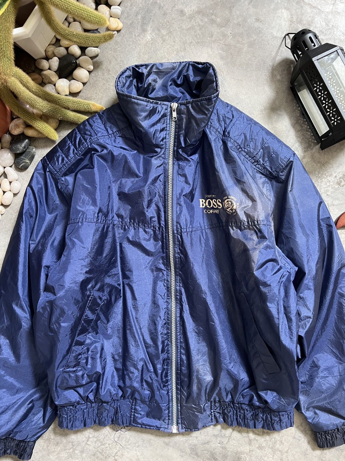 Japanese Brand × Vintage Vintage 🏴‍☠️ Suntory Boss Coffe Bomber Style Jacket Size US XL / EU 56 / 4 - 13 Thumbnail