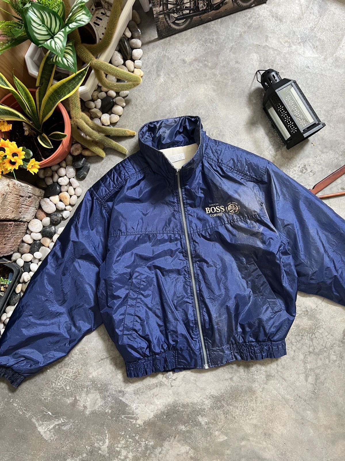 Japanese Brand × Vintage Vintage 🏴‍☠️ Suntory Boss Coffe Bomber Style Jacket Size US XL / EU 56 / 4 - 7 Thumbnail