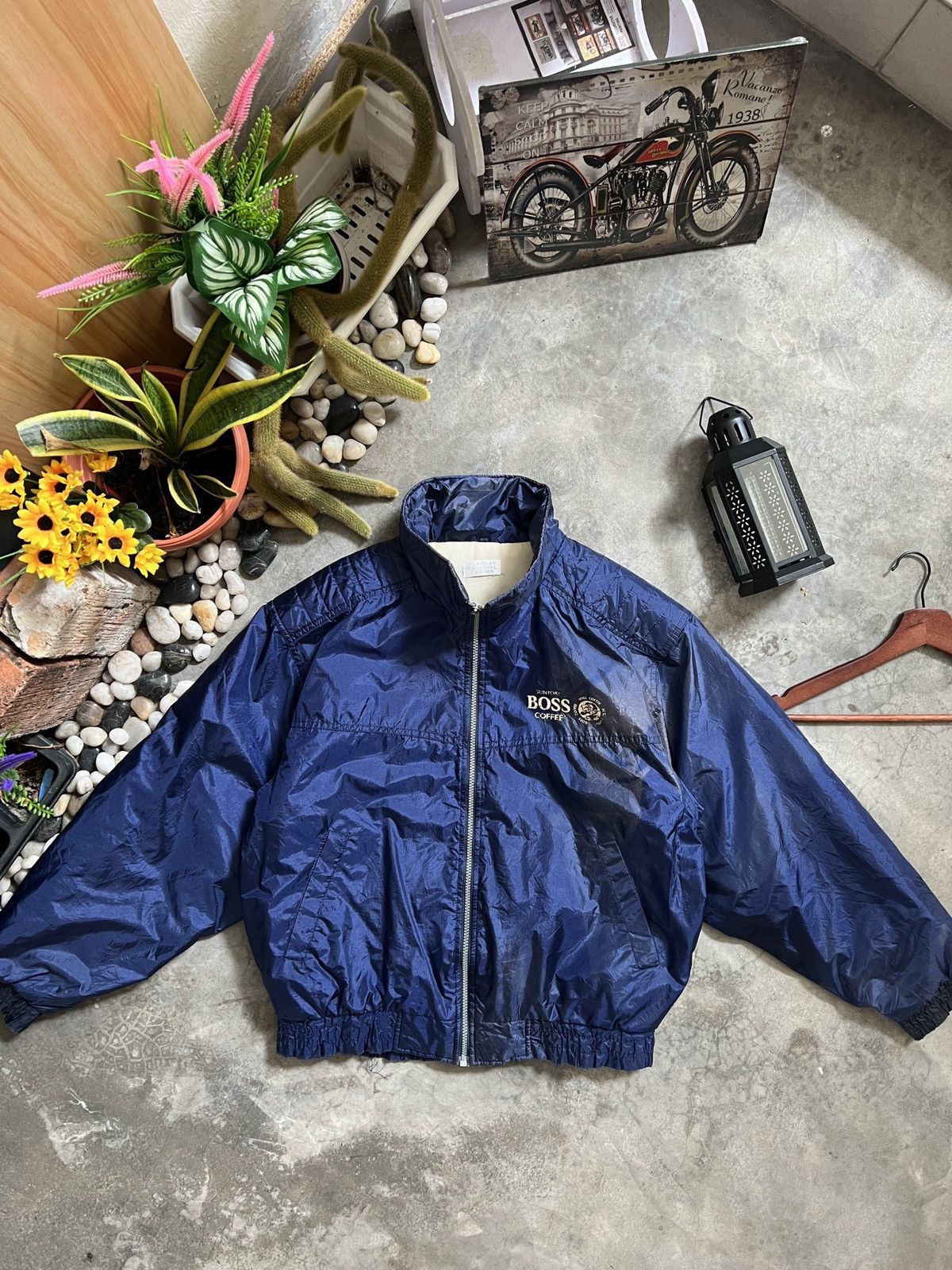 Japanese Brand × Vintage Vintage 🏴‍☠️ Suntory Boss Coffe Bomber Style Jacket Size US XL / EU 56 / 4 - 5 Thumbnail