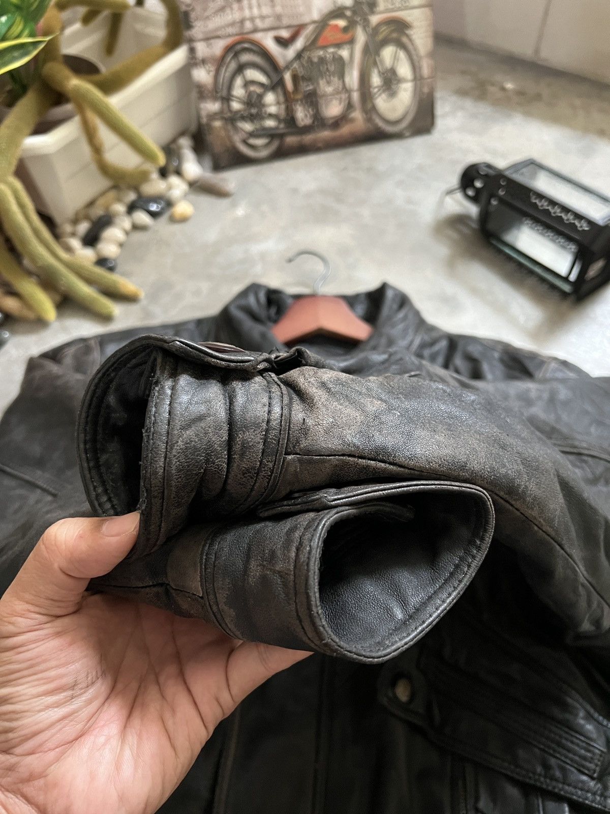 Vintage VTG 🖤 Vintage 90s M.T Legend Airport Style Leather Jacket Size US L / EU 52-54 / 3 - 11 Thumbnail