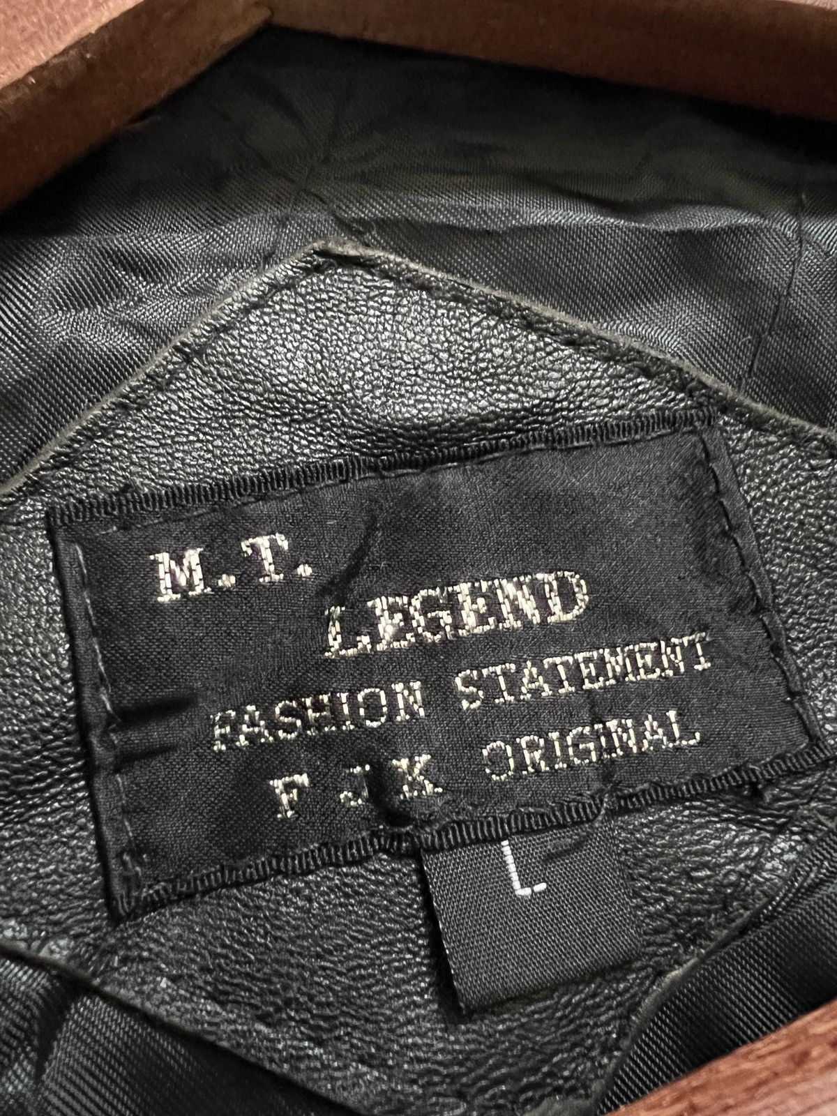 Vintage VTG 🖤 Vintage 90s M.T Legend Airport Style Leather Jacket Size US L / EU 52-54 / 3 - 18 Thumbnail