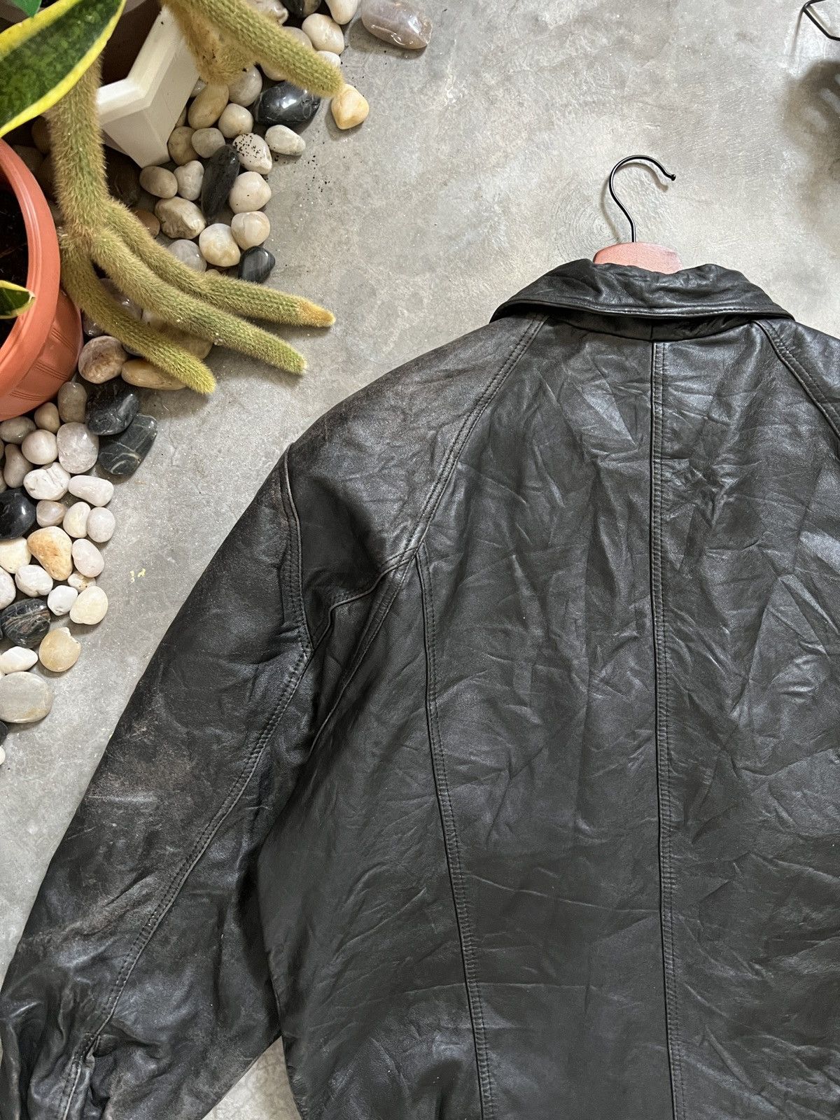Vintage VTG 🖤 Vintage 90s M.T Legend Airport Style Leather Jacket Size US L / EU 52-54 / 3 - 16 Thumbnail