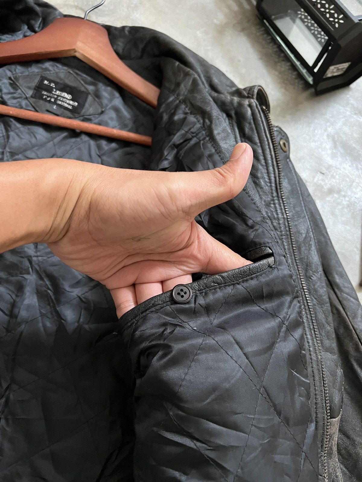 Vintage VTG 🖤 Vintage 90s M.T Legend Airport Style Leather Jacket Size US L / EU 52-54 / 3 - 19 Thumbnail
