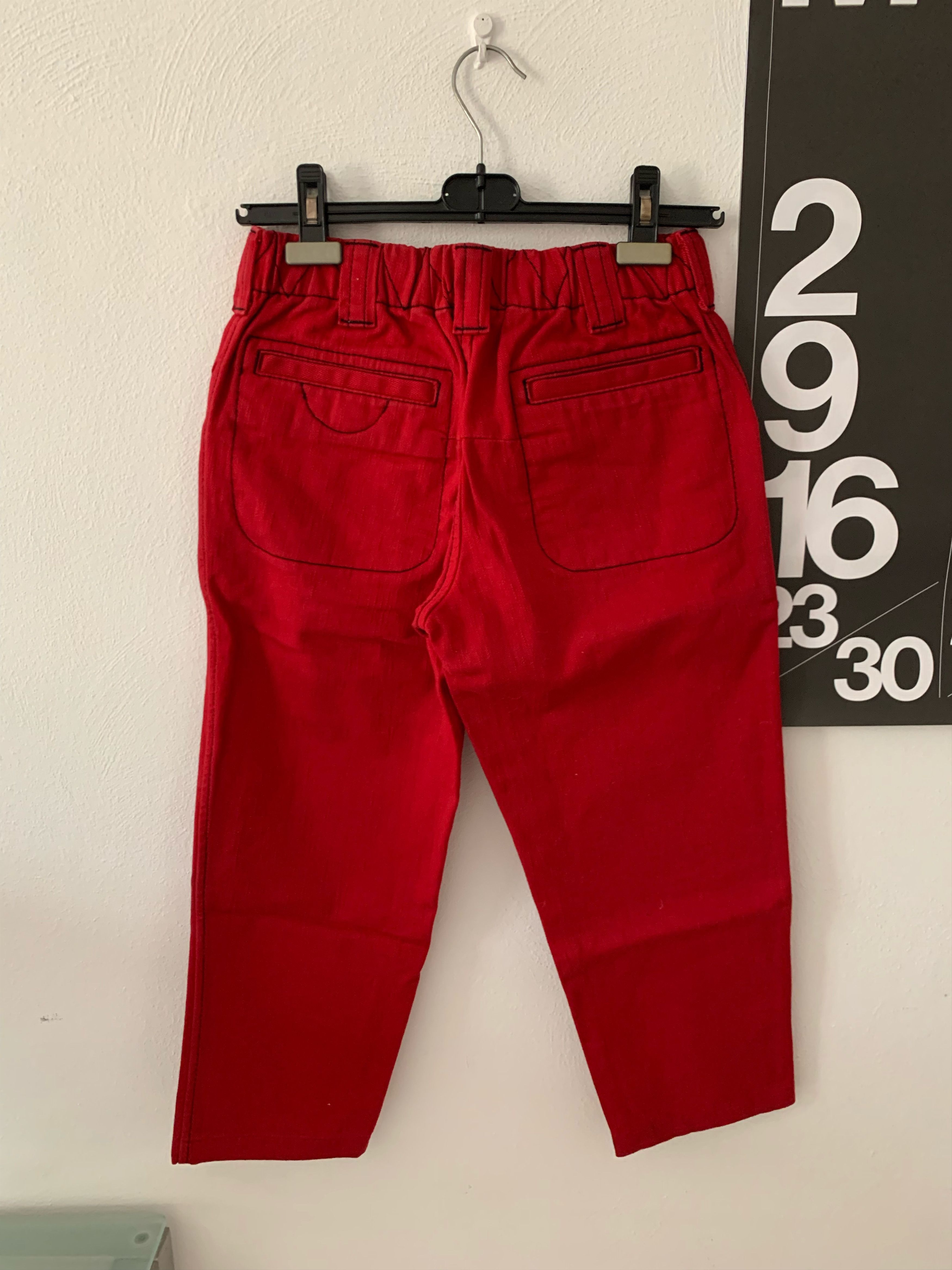 Number (N)ine AW08 Cropped Red Pants Size US 28 / EU 44 - 4 Thumbnail