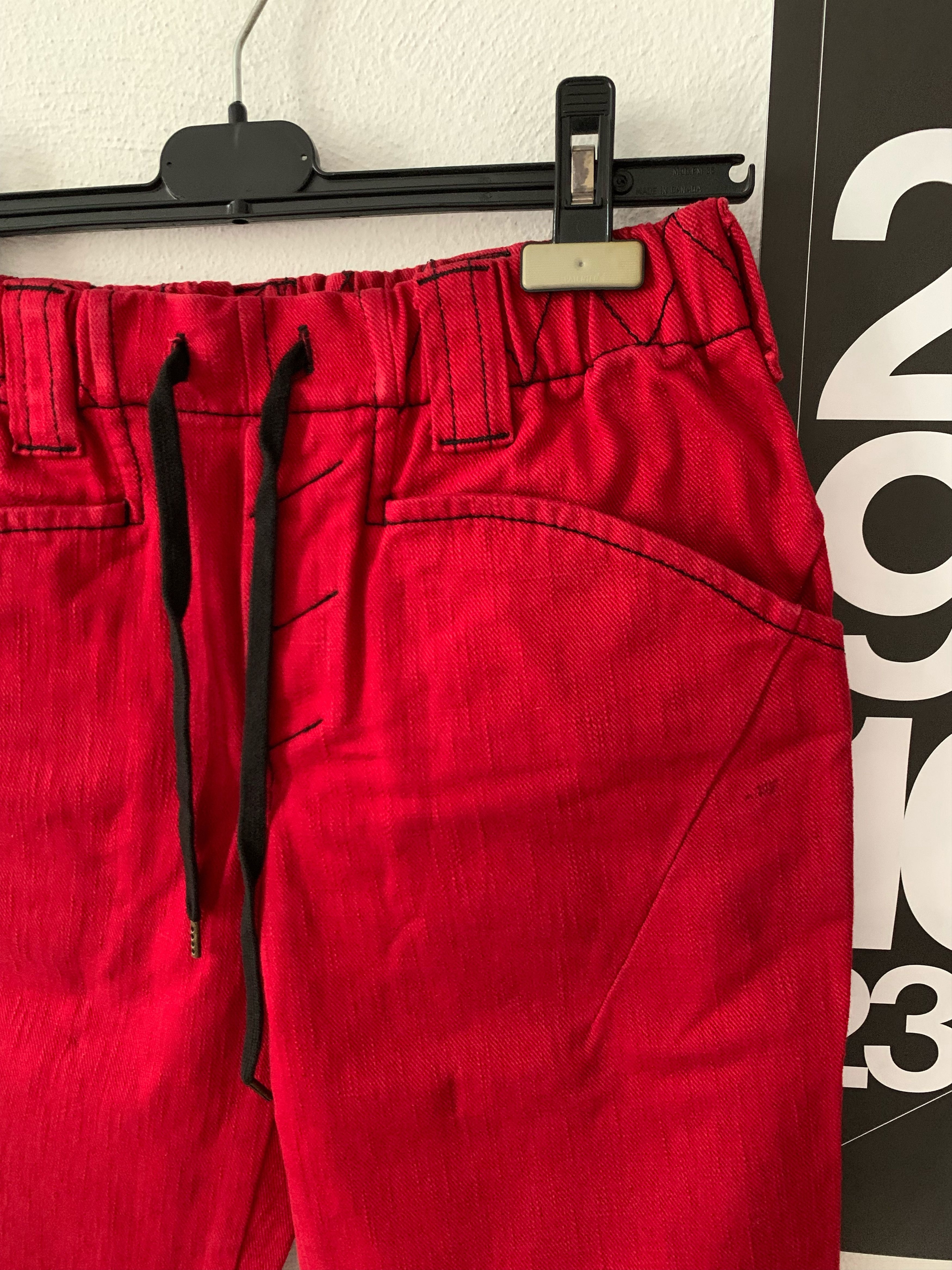 Number (N)ine AW08 Cropped Red Pants Size US 28 / EU 44 - 3 Thumbnail