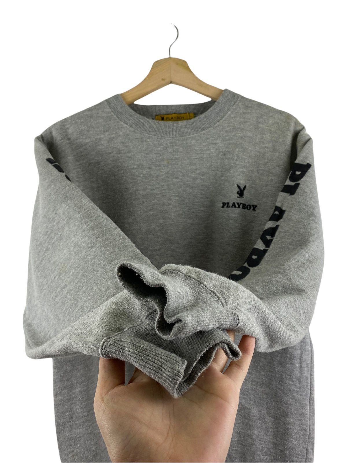 Playboy × Vintage Vintage playboy big logo sweatshirt Size US L / EU 52-54 / 3 - 5 Thumbnail