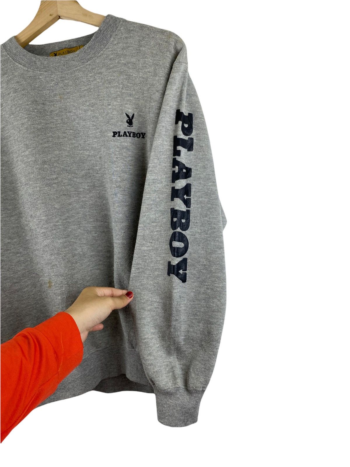 Playboy × Vintage Vintage playboy big logo sweatshirt Size US L / EU 52-54 / 3 - 6 Thumbnail