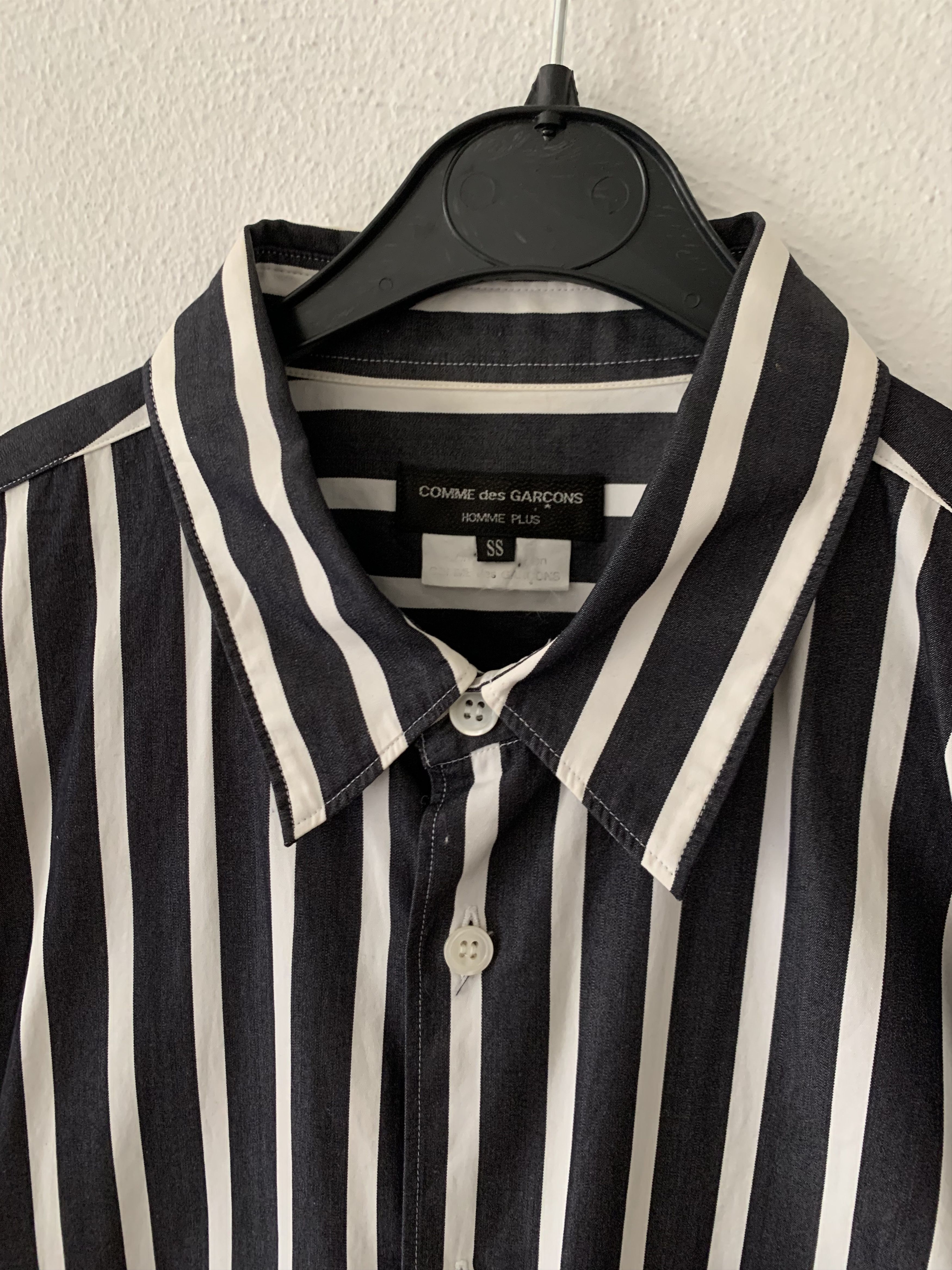 Comme des Garcons Homme Plus SS09 Striped Short Sleeve Shirt Size US XS / EU 42 / 0 - 2 Thumbnail