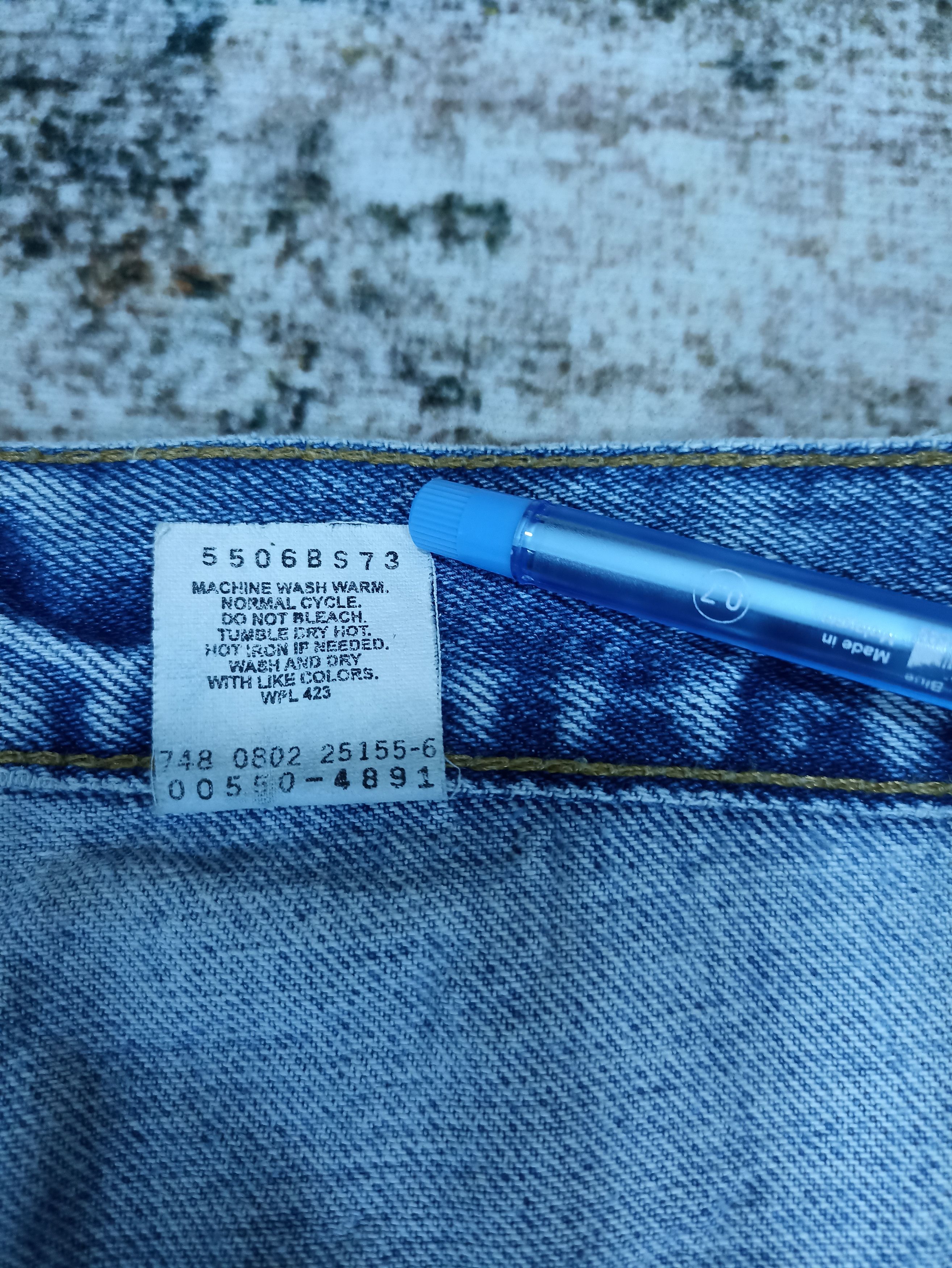 Jean × Levi's × Vintage 90s Vintage Levi's 550 Blue Wash Jeans - J106 Size US 36 / EU 52 - 5 Thumbnail