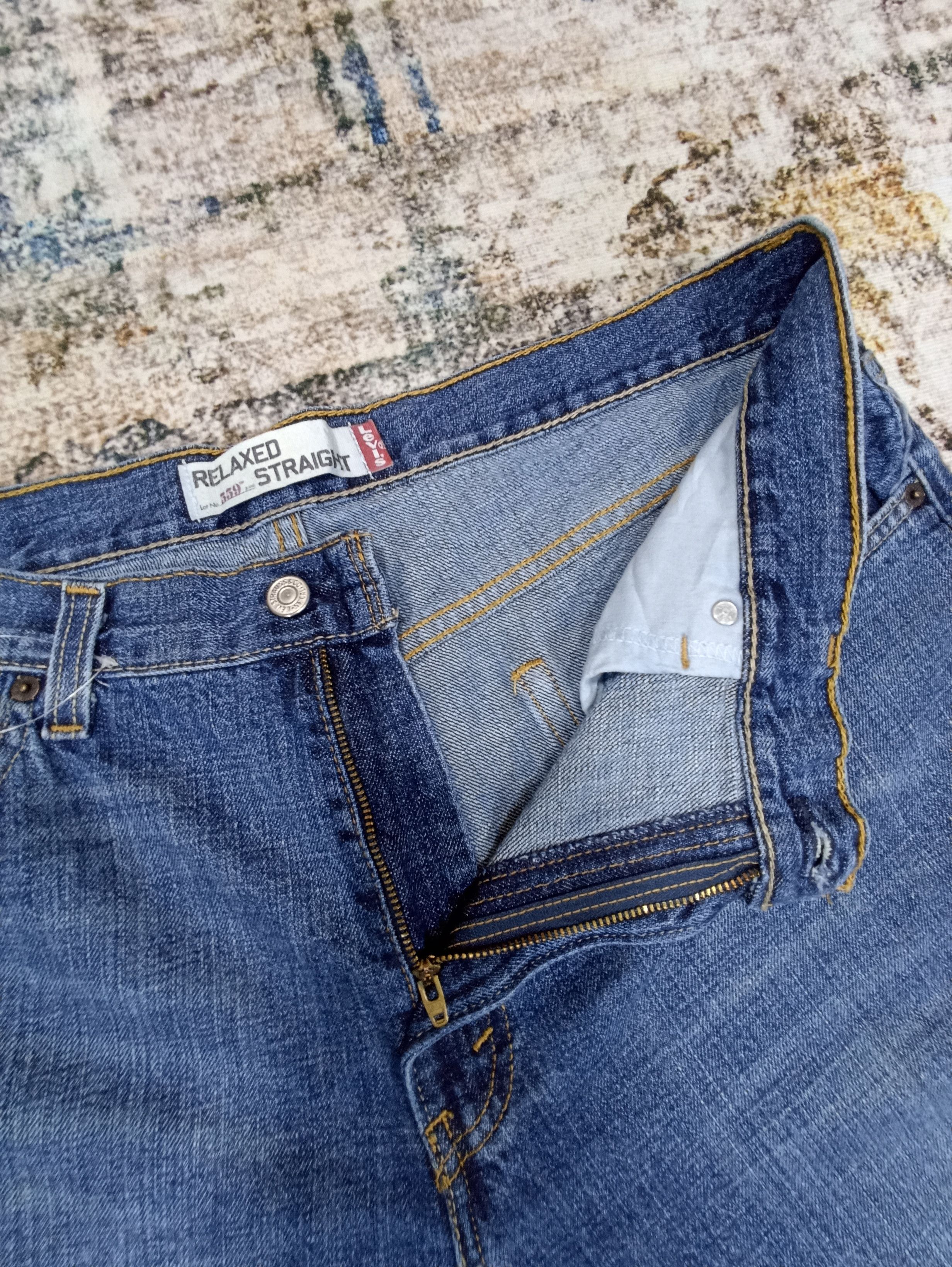Jean × Levi's × Vintage Vintage Levis 559 Blue Jeans - J105 Size US 39 - 3 Thumbnail